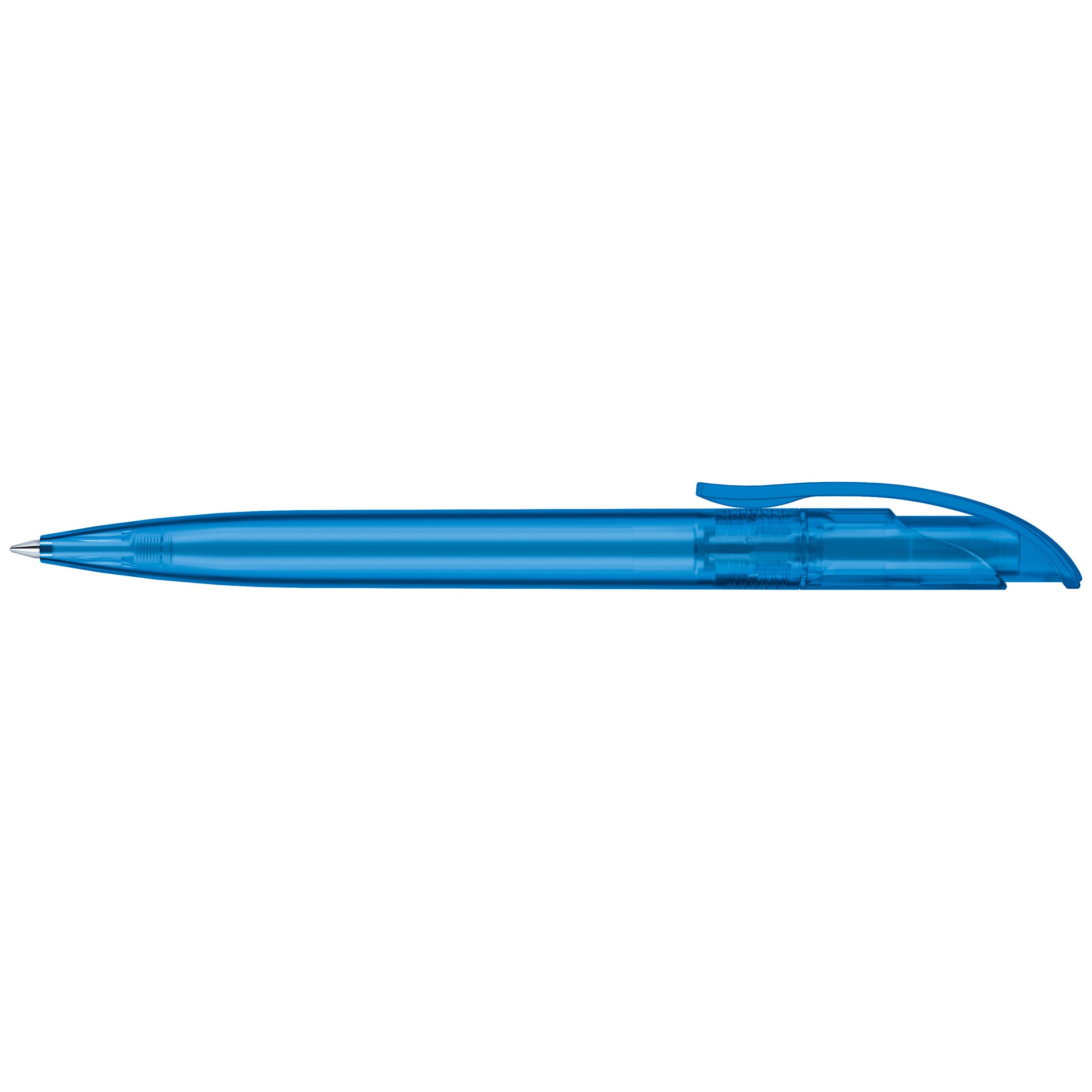Challenger Frosted Druckkugelschreiber - blau-971