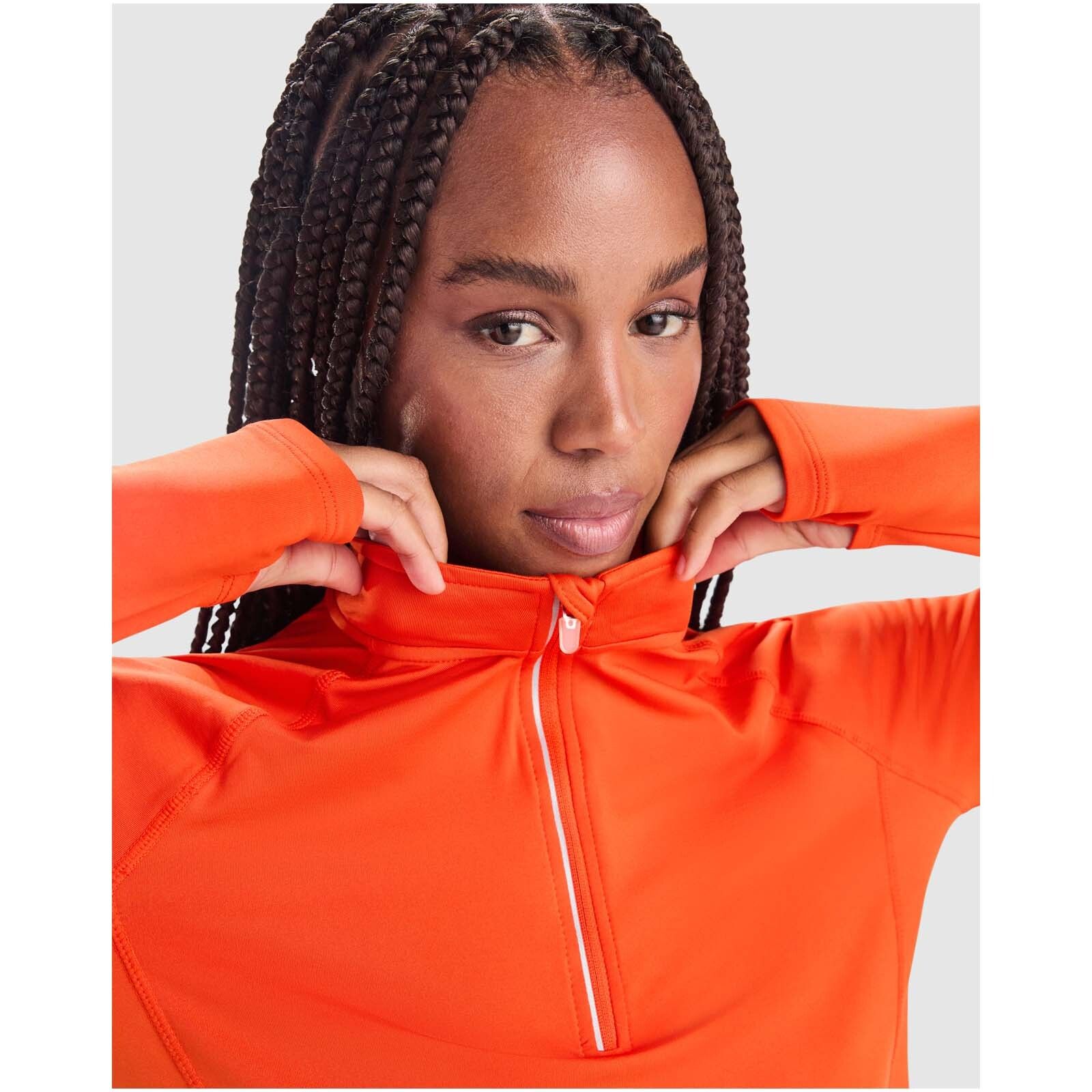 Estambul 200 g/m² Half-Zip Sweatshirt für Damen - feuerorange-531