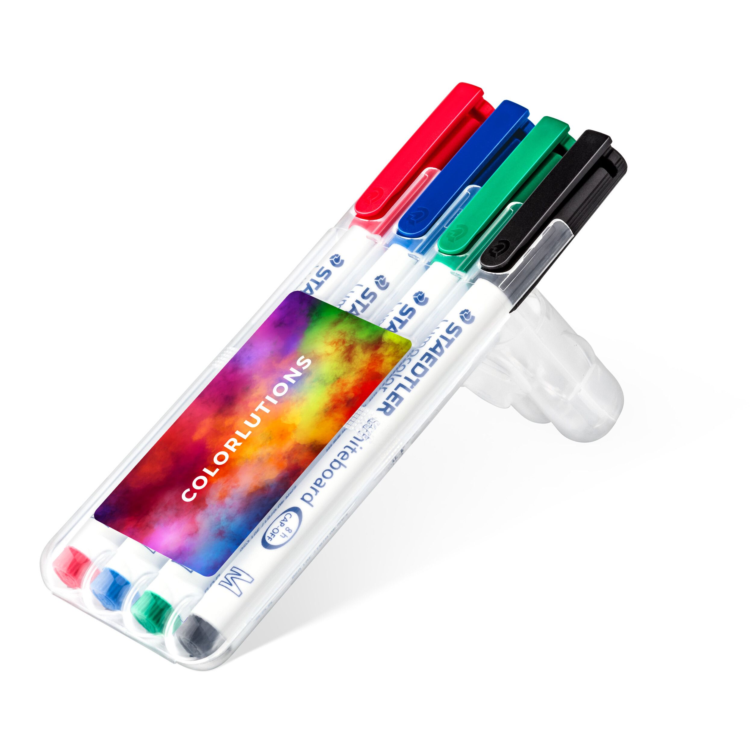 STAEDTLER Lumocolor whiteboard pen, Box mit 4 Stiften - transparent-994