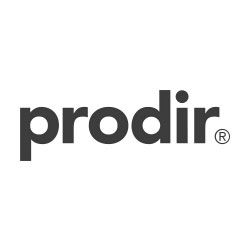 Prodir Logo auf weißem Hintergrund.