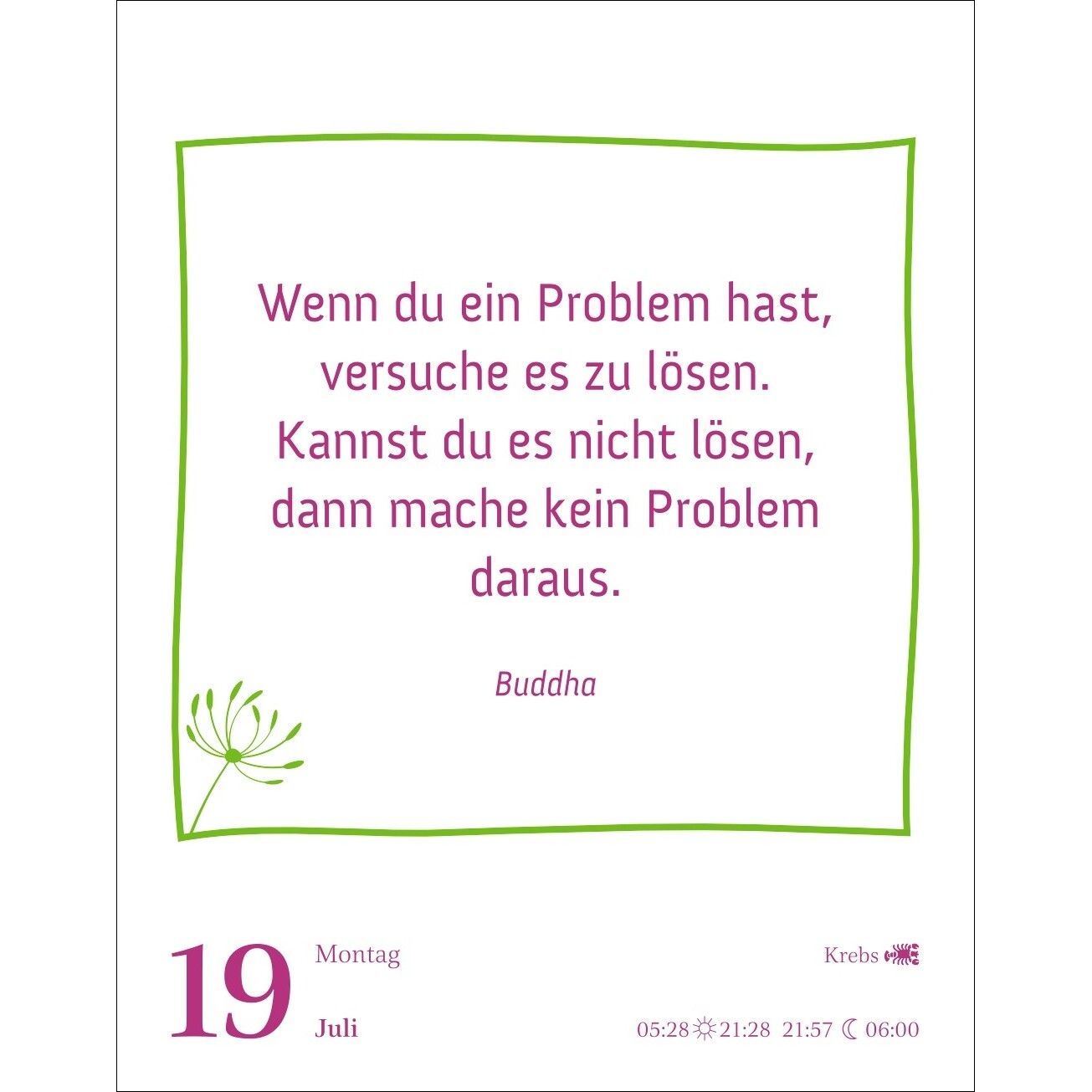 Heute ist dein Tag! Tagesabreißkalender-479