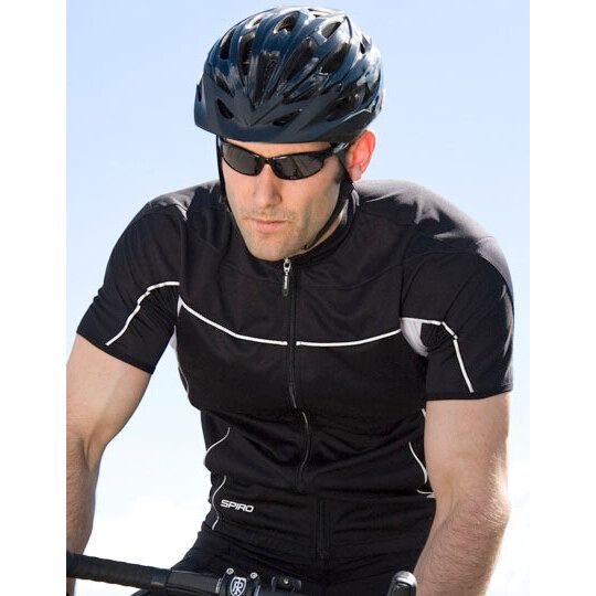 Men´s Bikewear Full Zip Performance Top - white - black-297