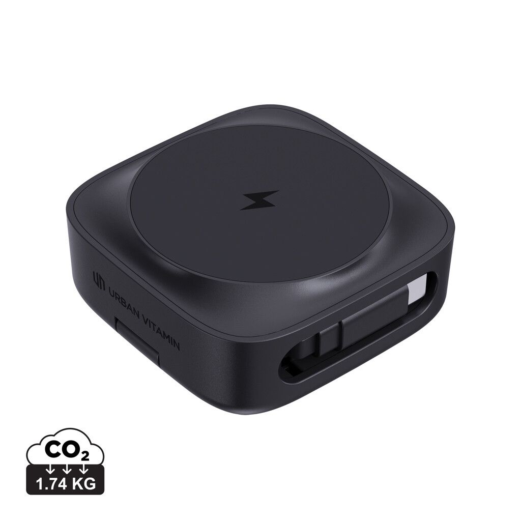 Urban Vitamin Goleta 2-in-1 15W Magnetic Wireless Charger - schwarz-425