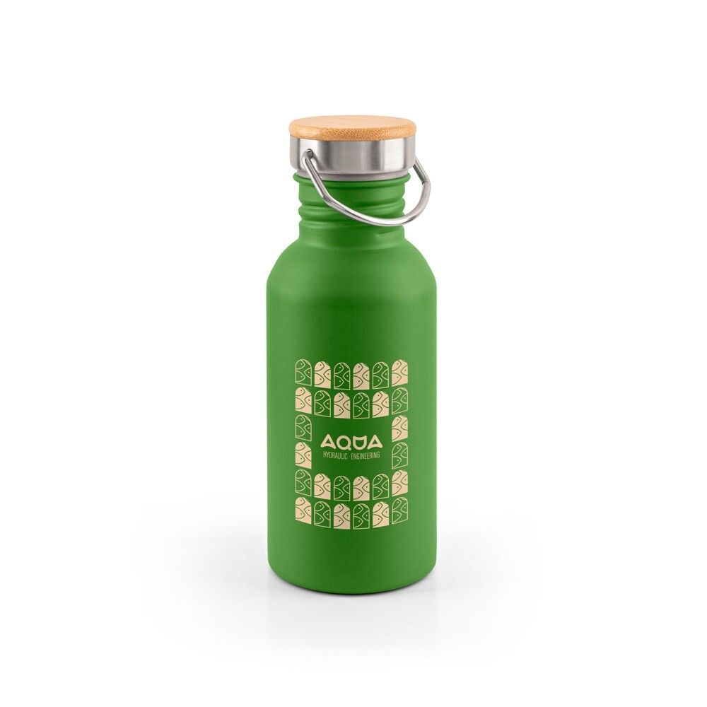 EWING Edelstahlflasche (90 % recycelt) mit einwandiger Ausführung - weiß-388
