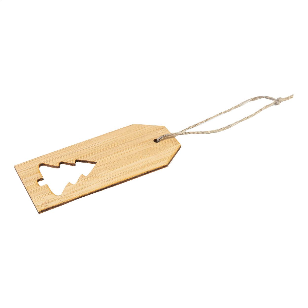 BamTag Geschenkanhänger, Weihnachtsbaum - natur-117