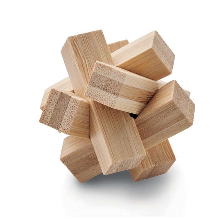 Holzpuzzle/Gehirnjogging Bambus CUBENATS - holz-572