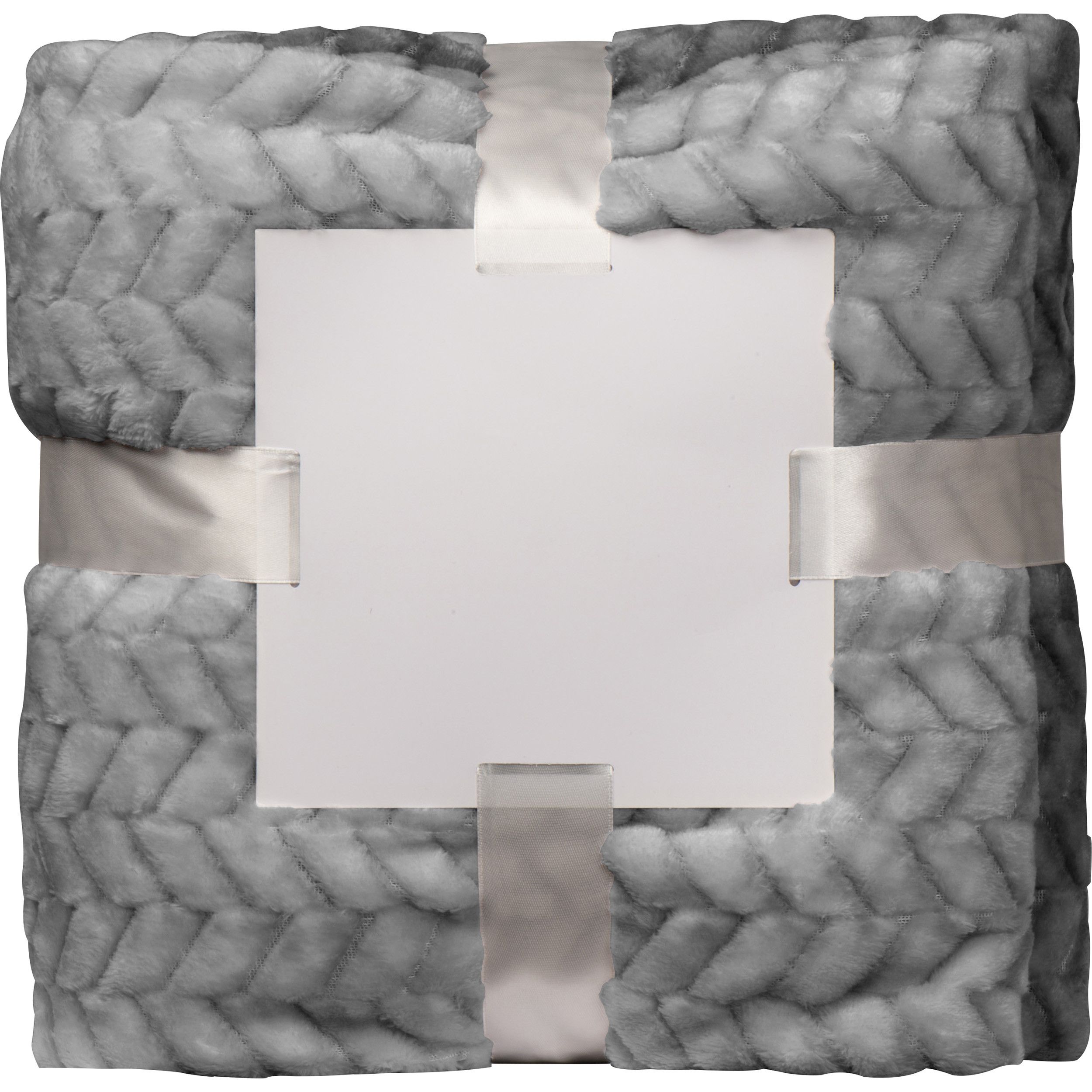 Große Kuscheldecke  - silbergrau-752