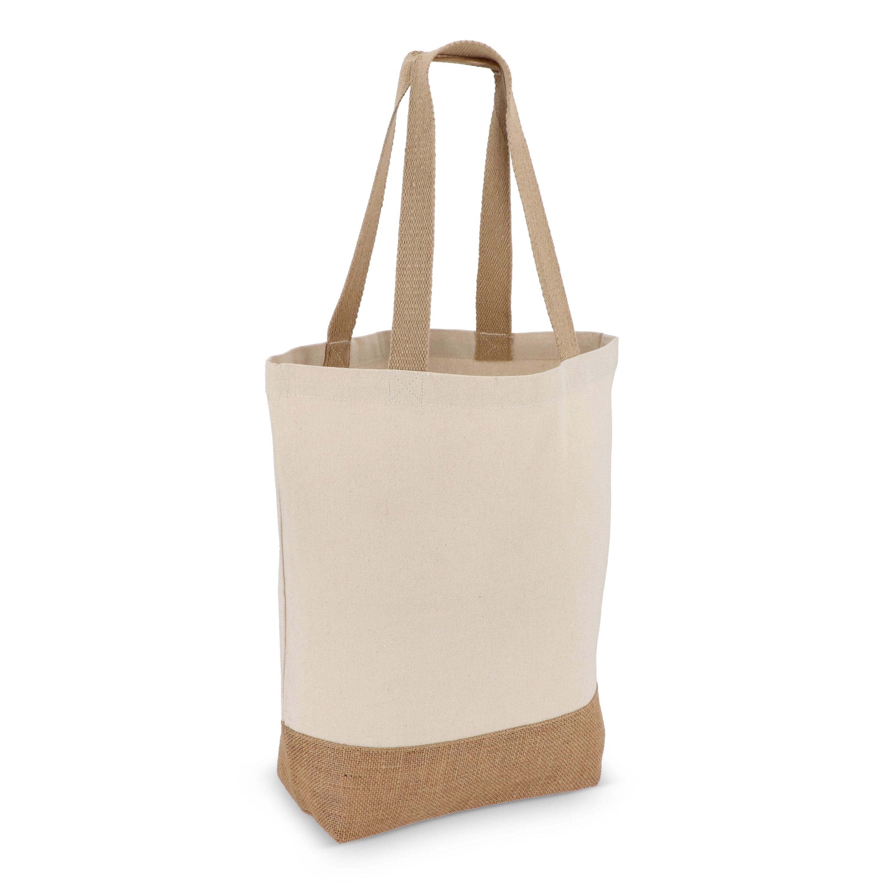Baumwoll-Jute Tragetasche OEKO-TEX® 41 x 13 x 41cm 320g/m² - natur-10