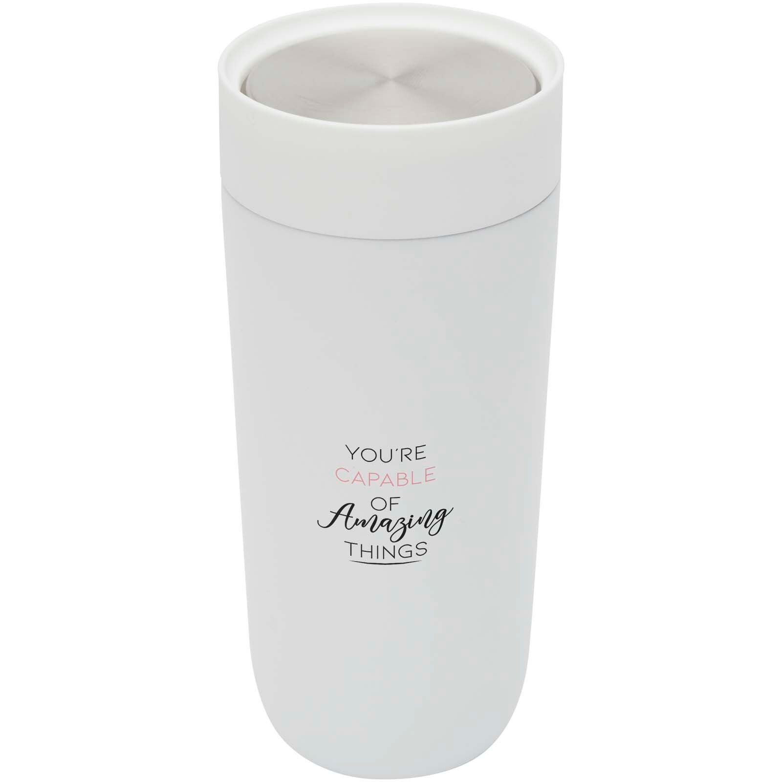 Camden 350 ml RCS-zertifizierter Becher aus Edelstahl mit Keramikauskleidung - weiss-868