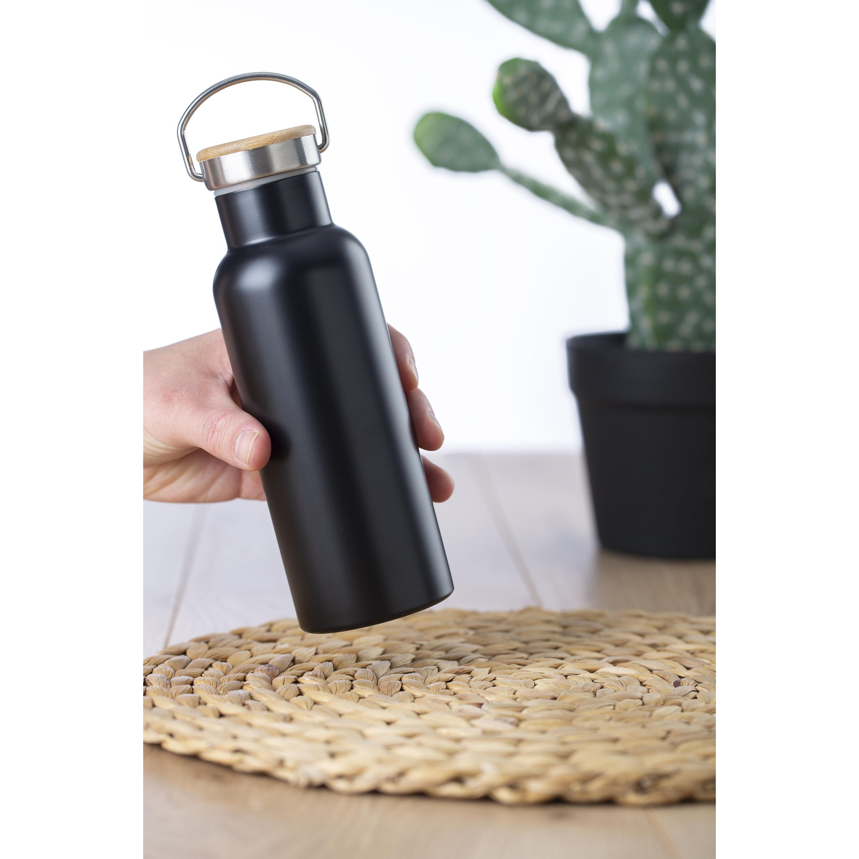 Edelstahl-Trinkflasche doppelwandig Odette - weiß-591