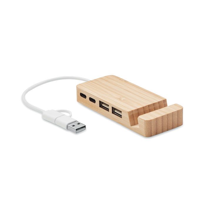 4 Port USB Hub HUBSTAND - holz-47
