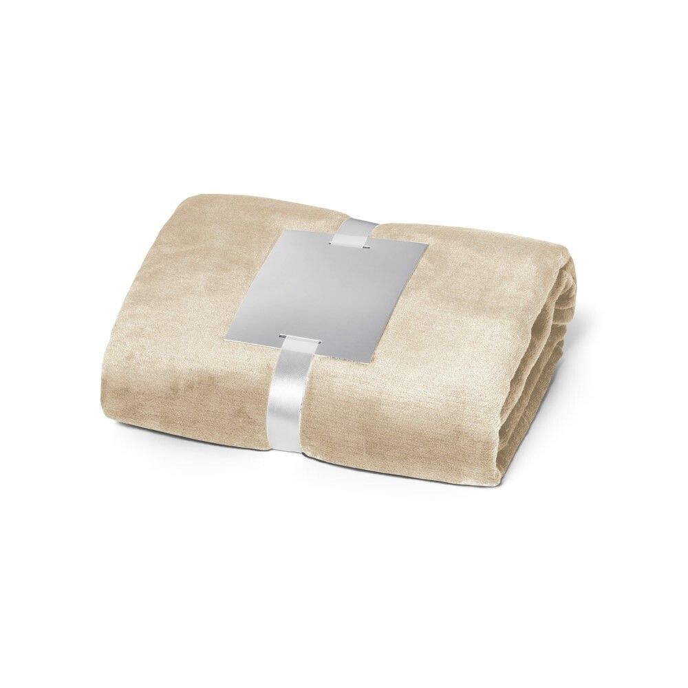 DYLEAF Fleecedecke (240 g/m²) mit Personalisierungskarte - beige-804