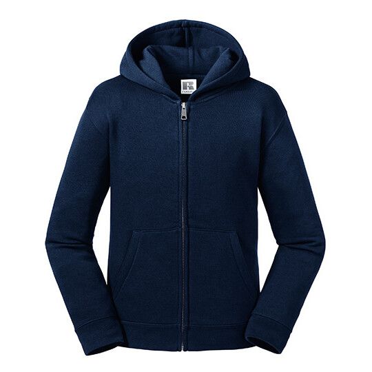 Kids Authentic Zipped Hood Jacket - french navy - 140 (9/10)-446