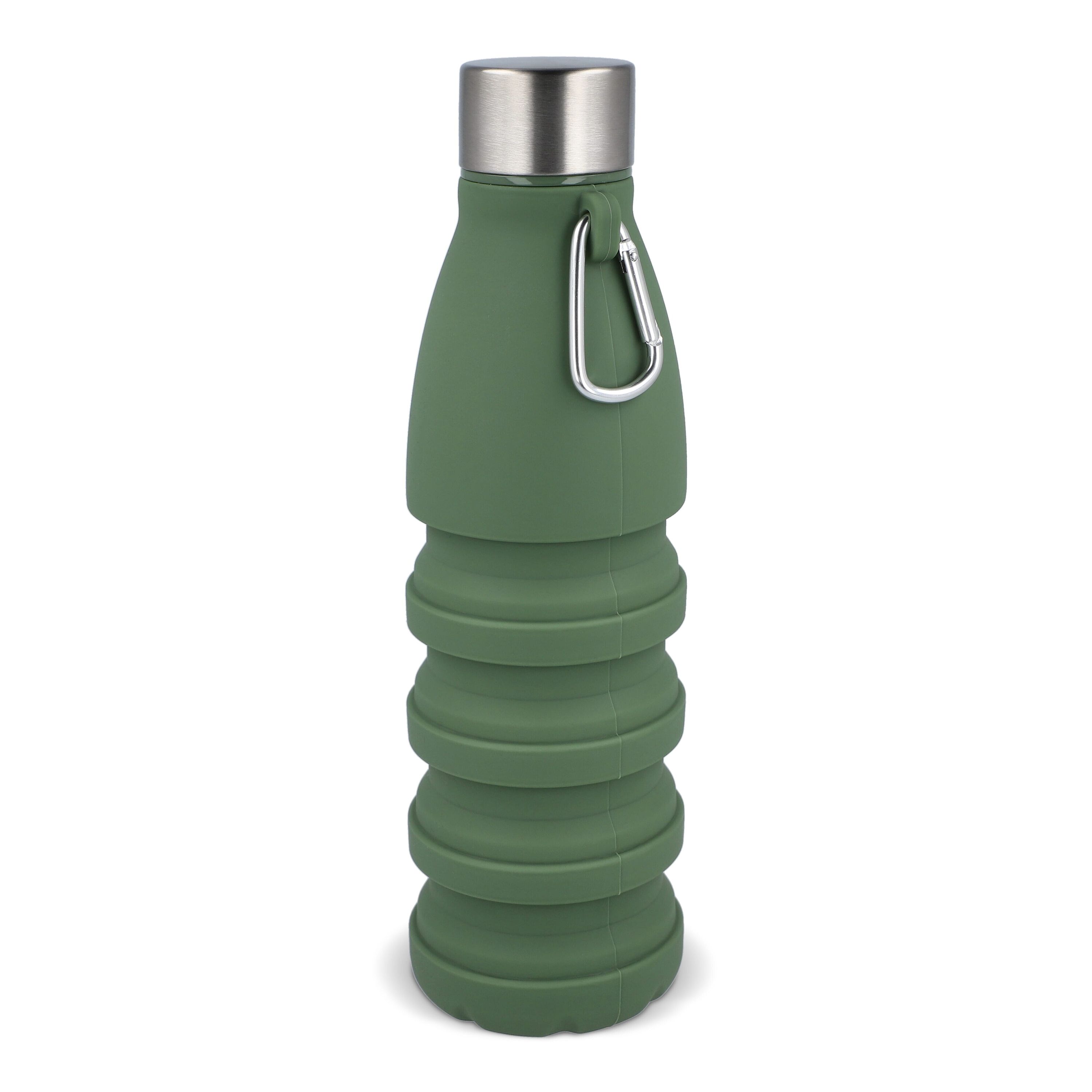 Faltbare Wasserflasche 550 ml - olivgrün-983