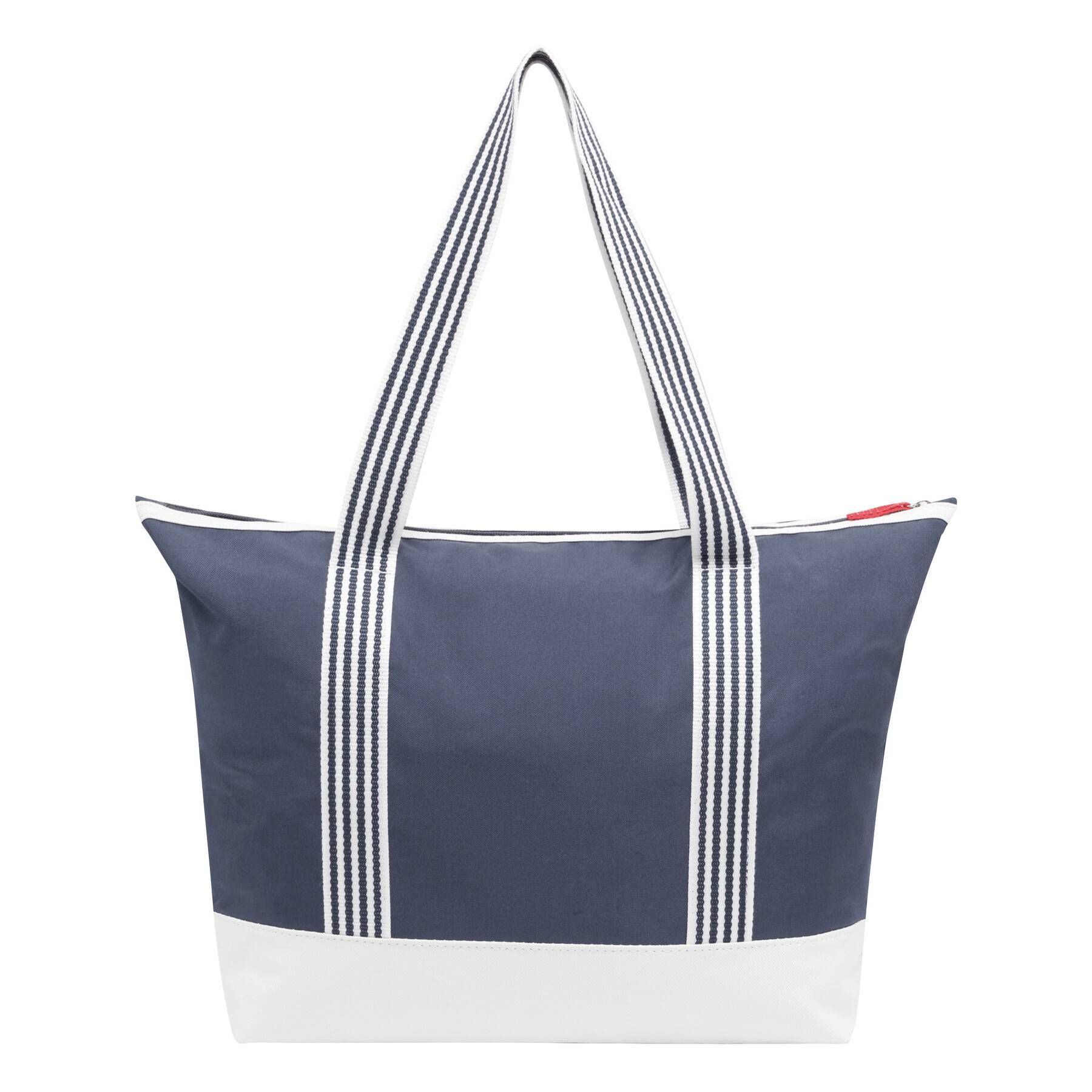 Strandtasche MARLENE - beige - marineblau-523