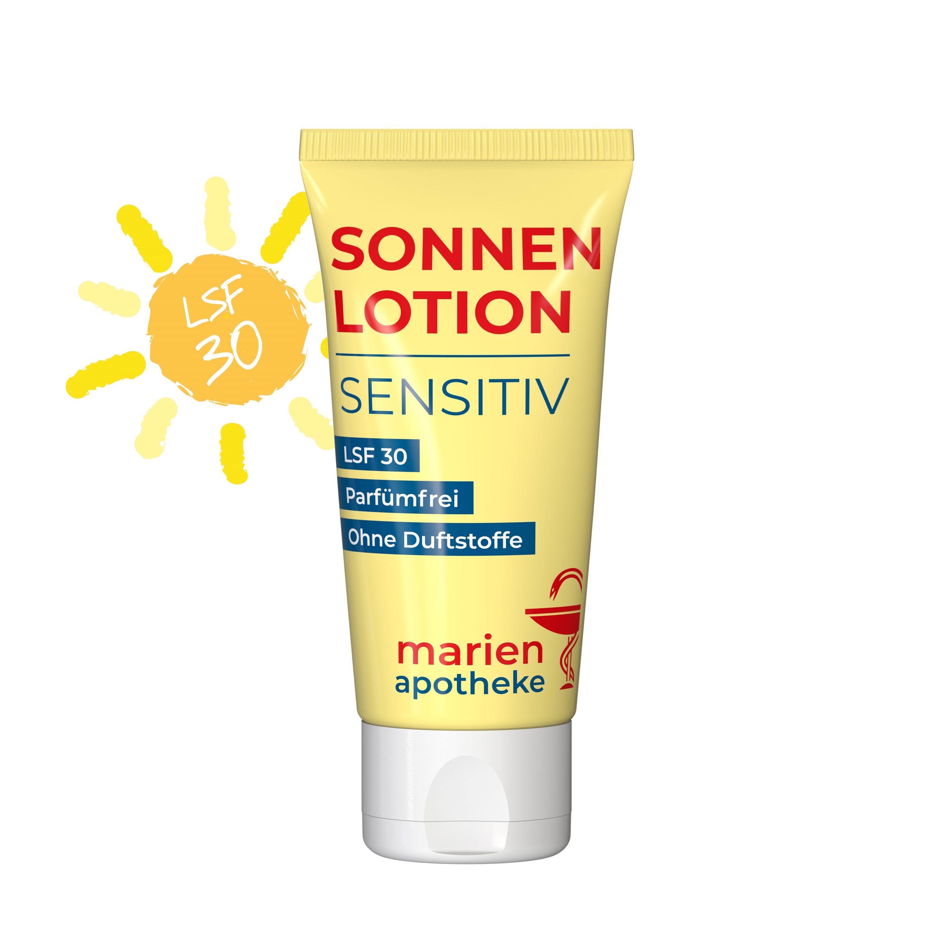 50 ml Tube Sonnenmilch LSF 30 (sensitiv) FullbodyPrint-912