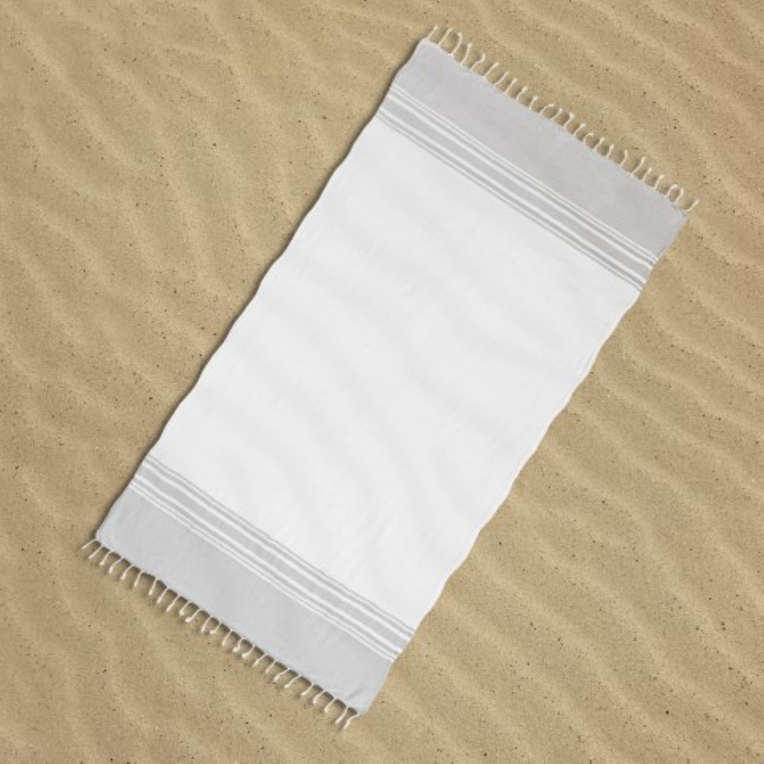 thanxx® "Luxus Beach&Wellness Towel" - weiß-366