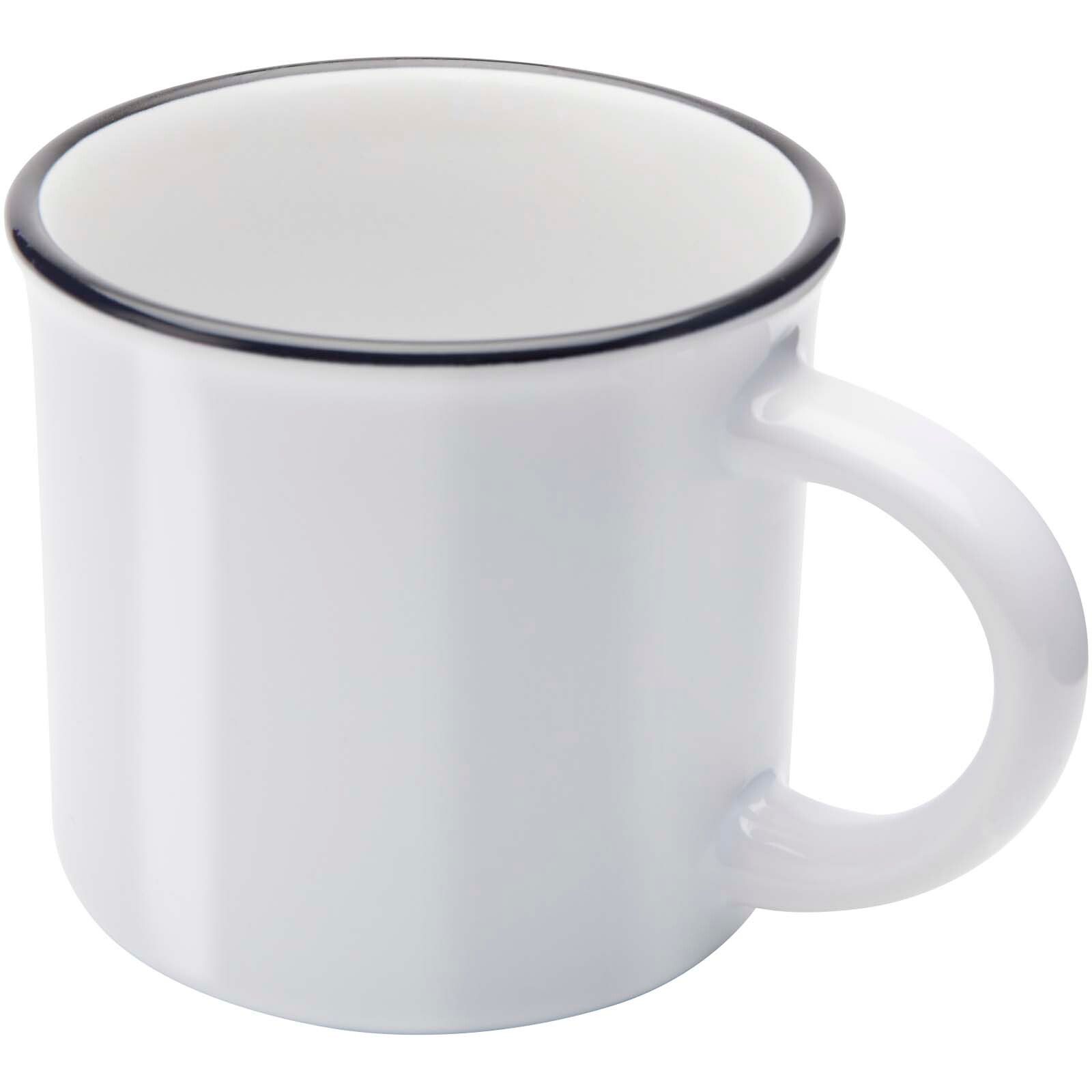 Bari Keramiktasse 240 ml mit glänzender Oberfläche - weiss-359