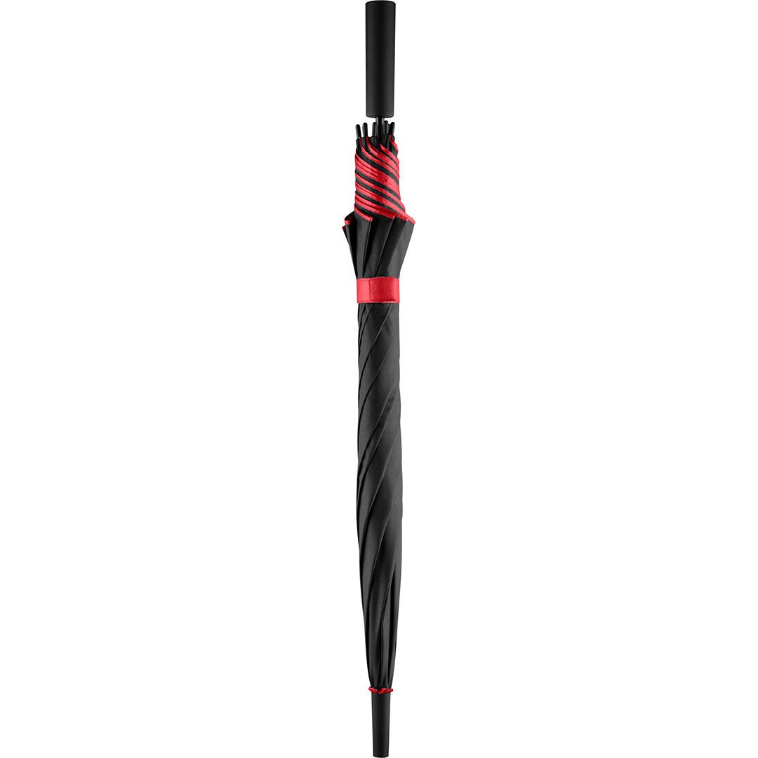 AC-Stockschirm FARE® Doubleface Ø105 cm - schwarz - rot-980