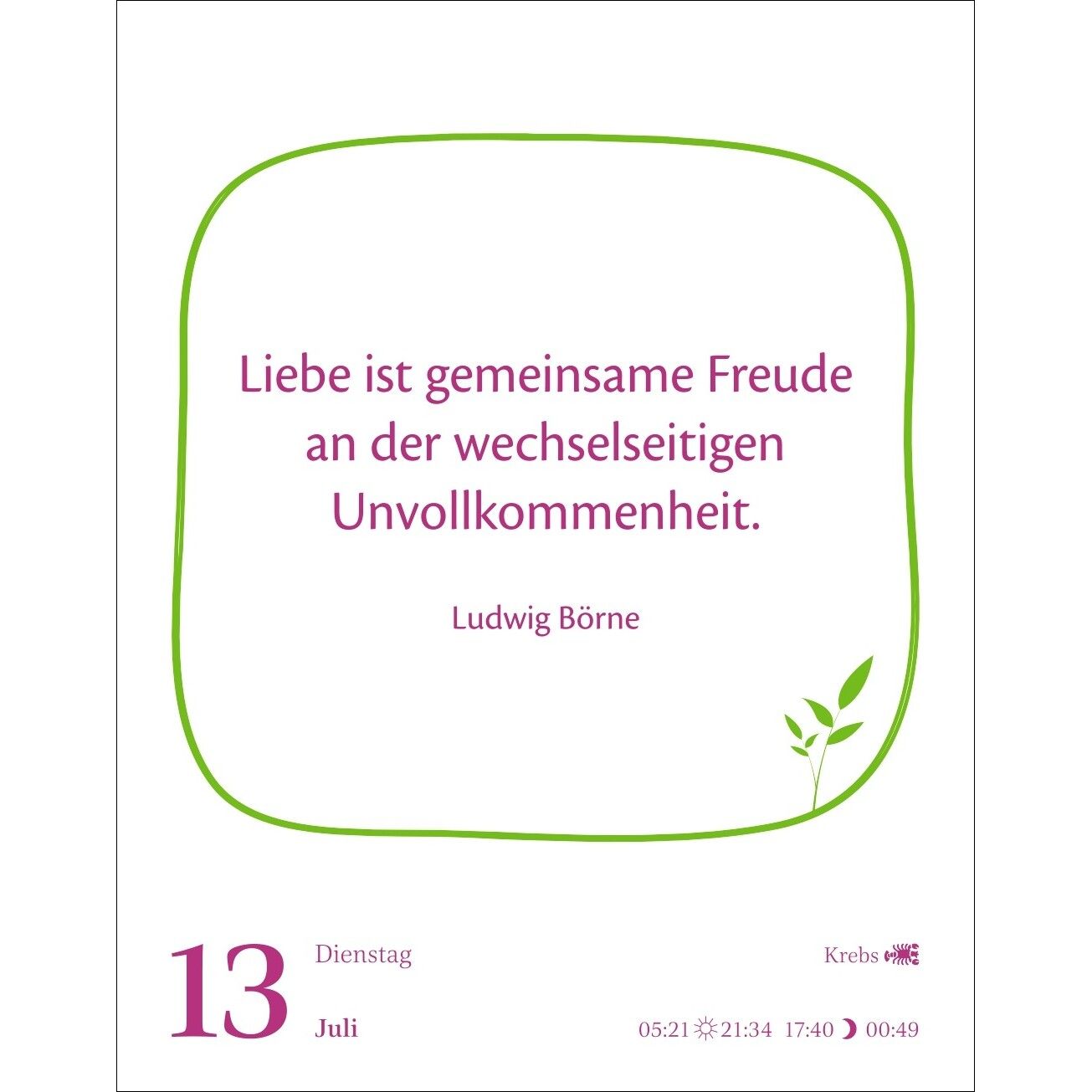 Heute ist dein Tag! Tagesabreißkalender-189