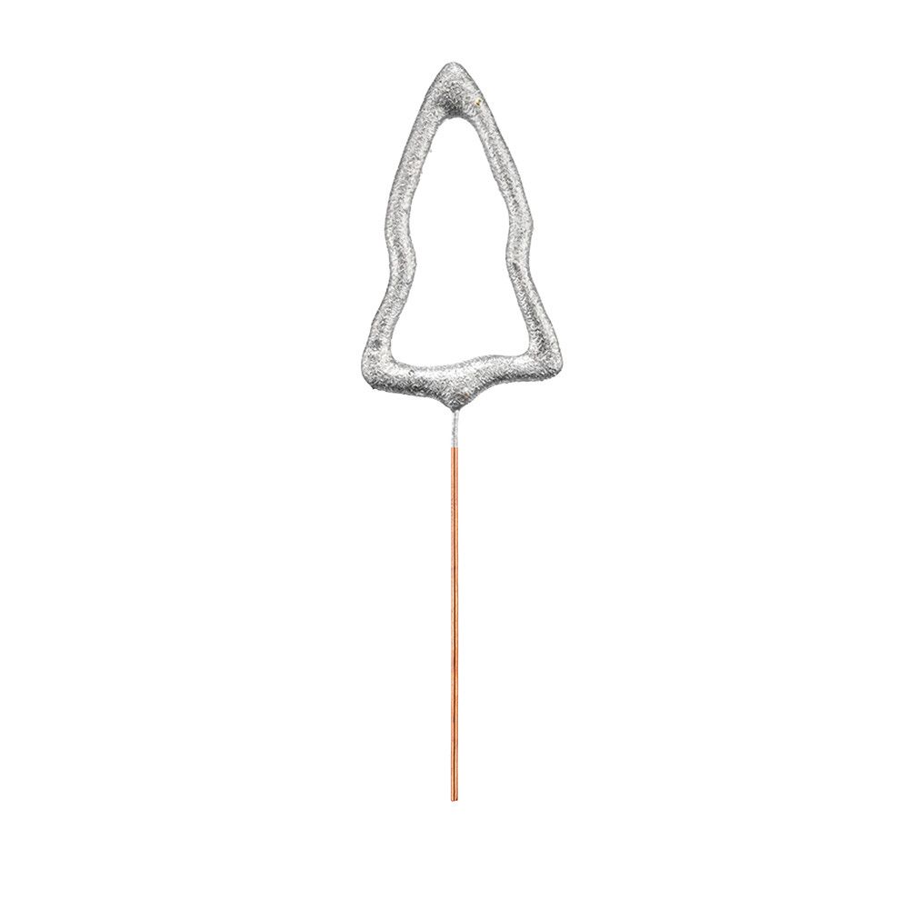 Wondercandle Mini mit Wondercard  - Baum, silber-969
