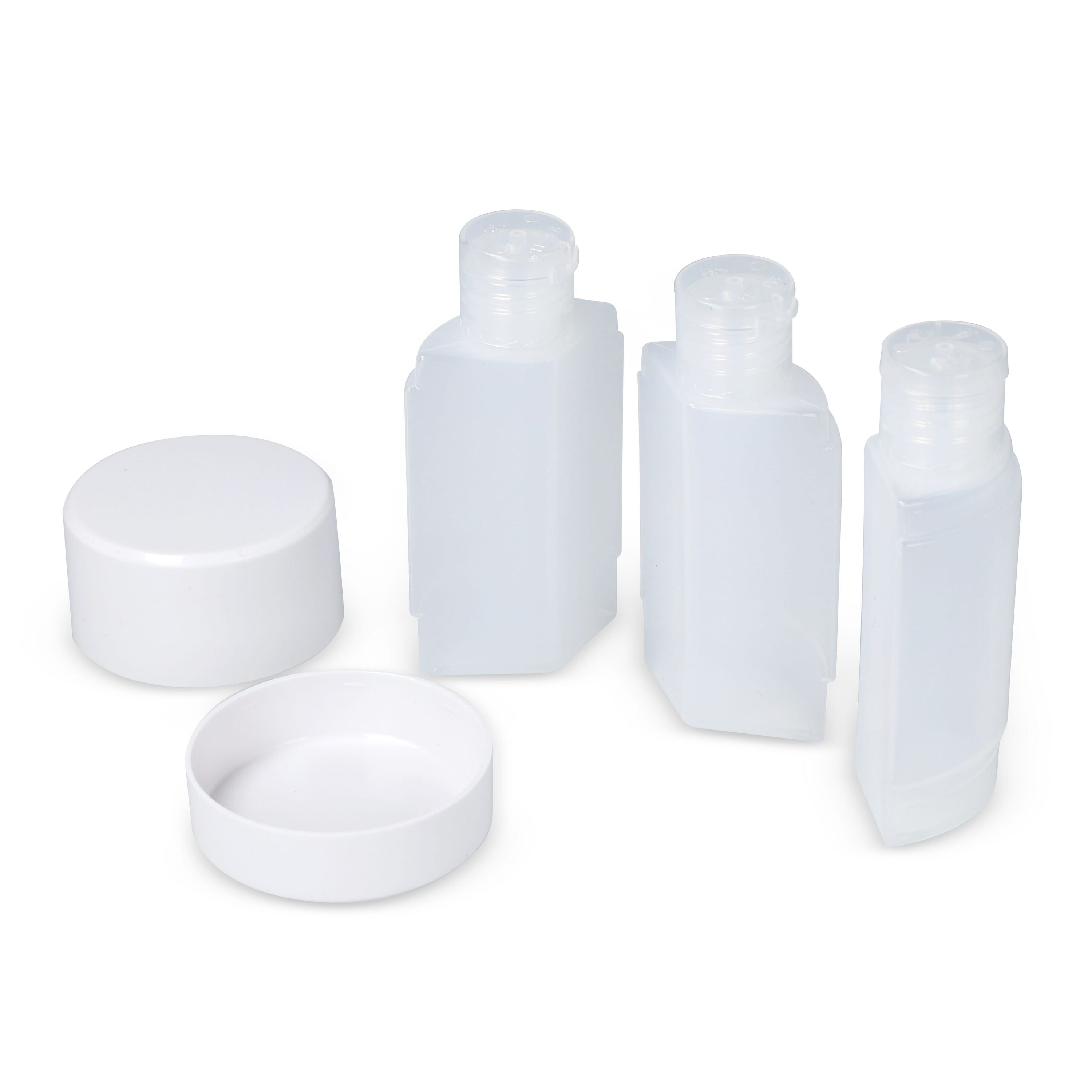 Trio Reise-Toilettenflaschen - weiss-247