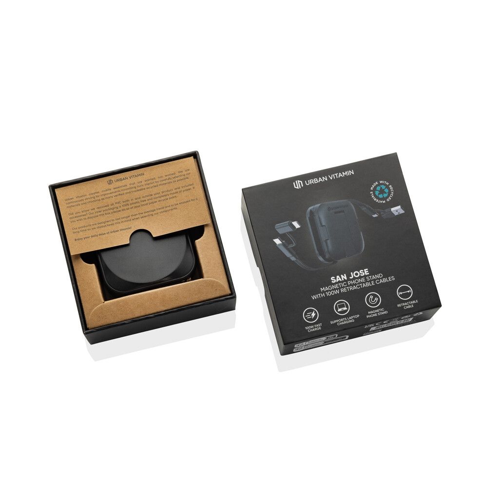 Urban Vitamin San Jose 100W-Halter mit einziehbarem Kabel - schwarz-11