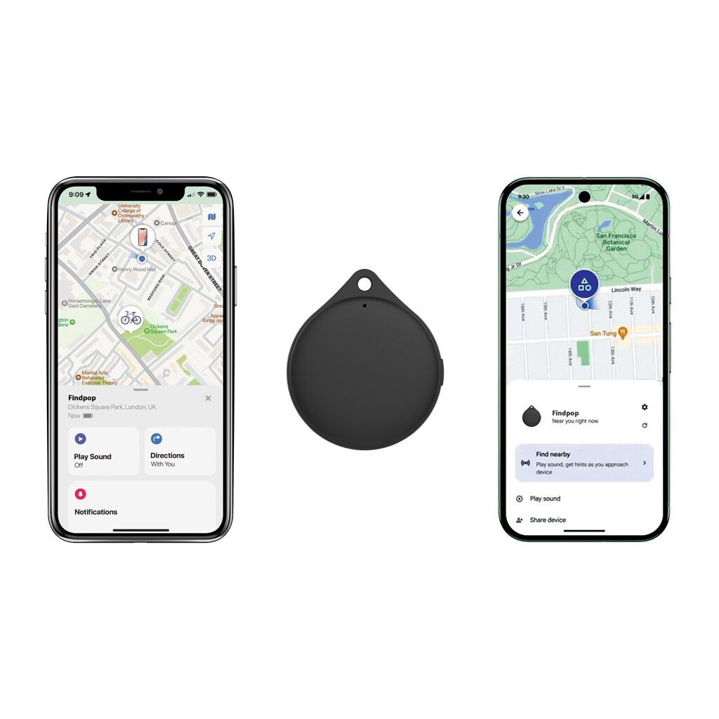 Findpop Dual IPX5 Artikelfinder aus RCS recyceltem ABS - schwarz-437