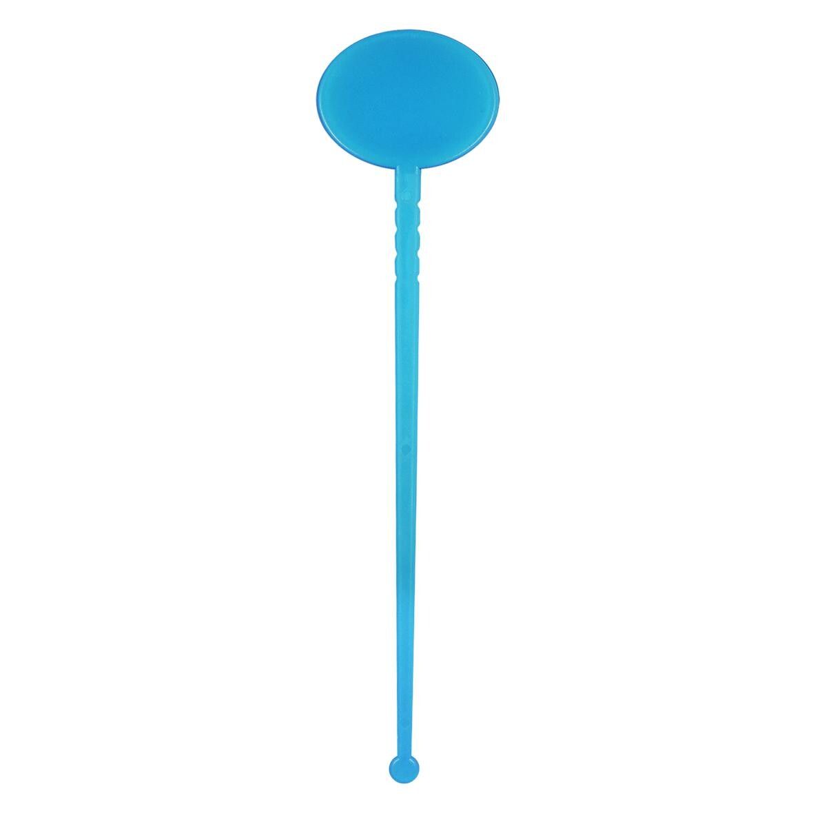 Cocktail-Rührstab Oval - transparent-blau-669