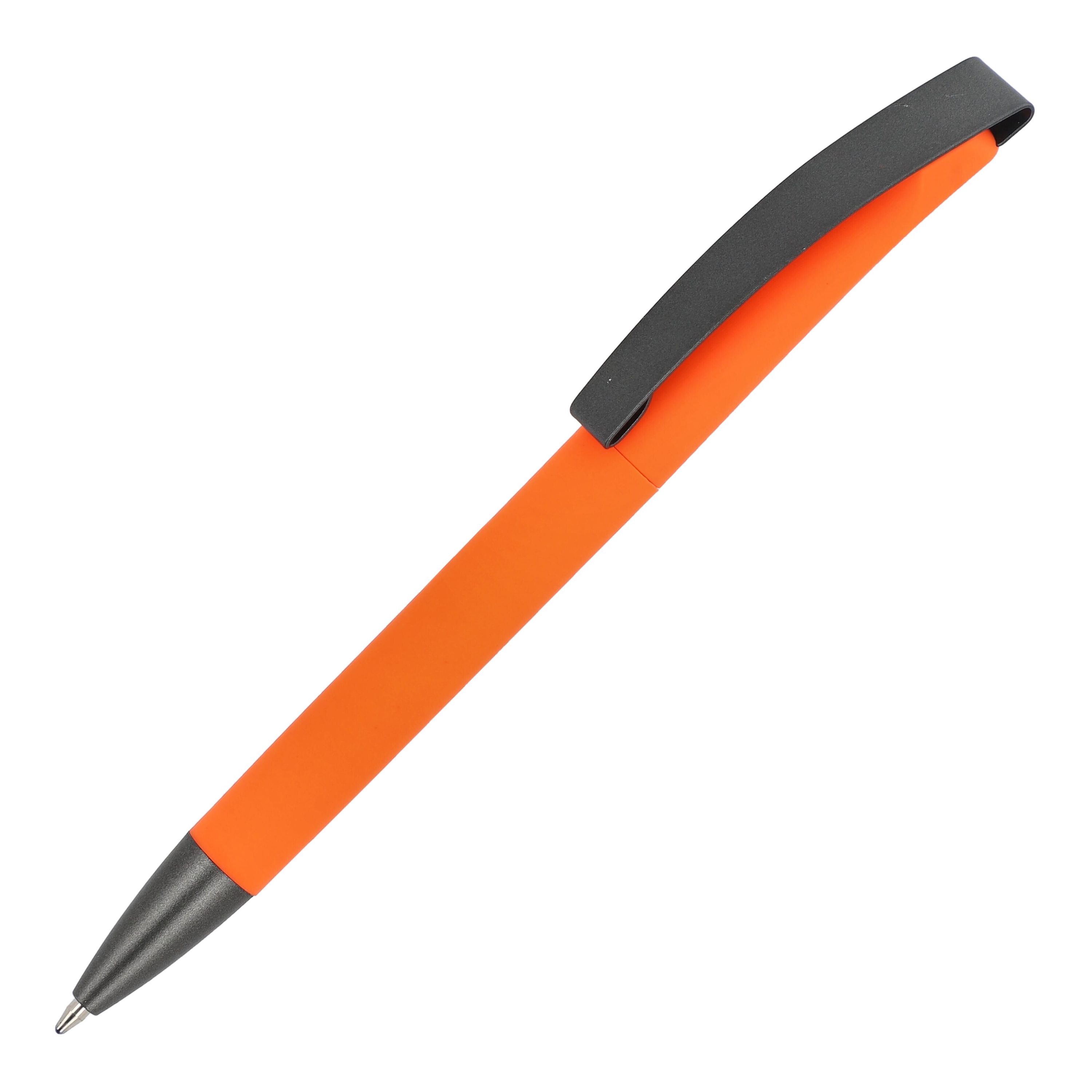 Kugelschreiber Vegas Softtouch Metallclip - orange-93