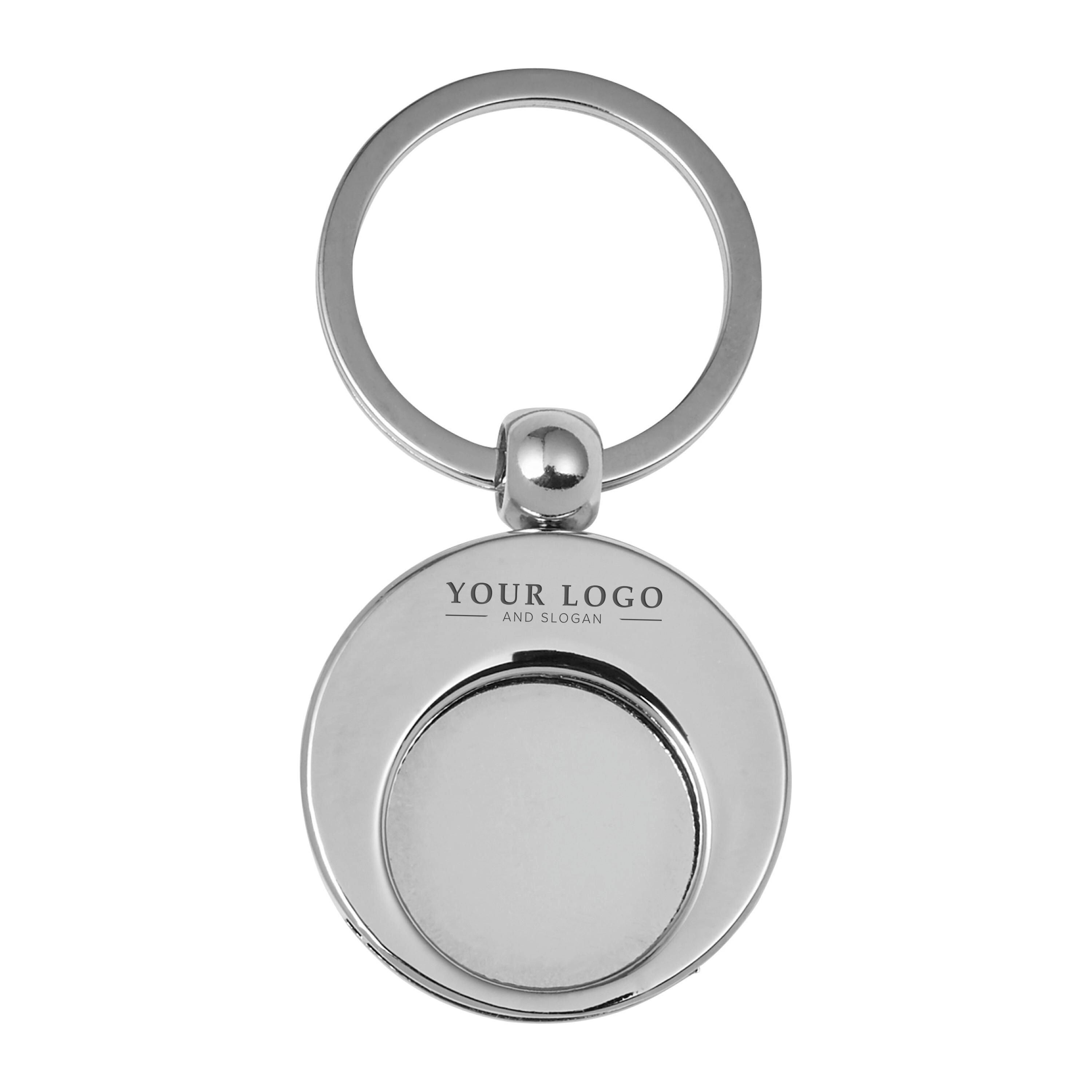 Schlüsselanhänger aus Metall mit Einkaufswagenchip Christie - silber-846