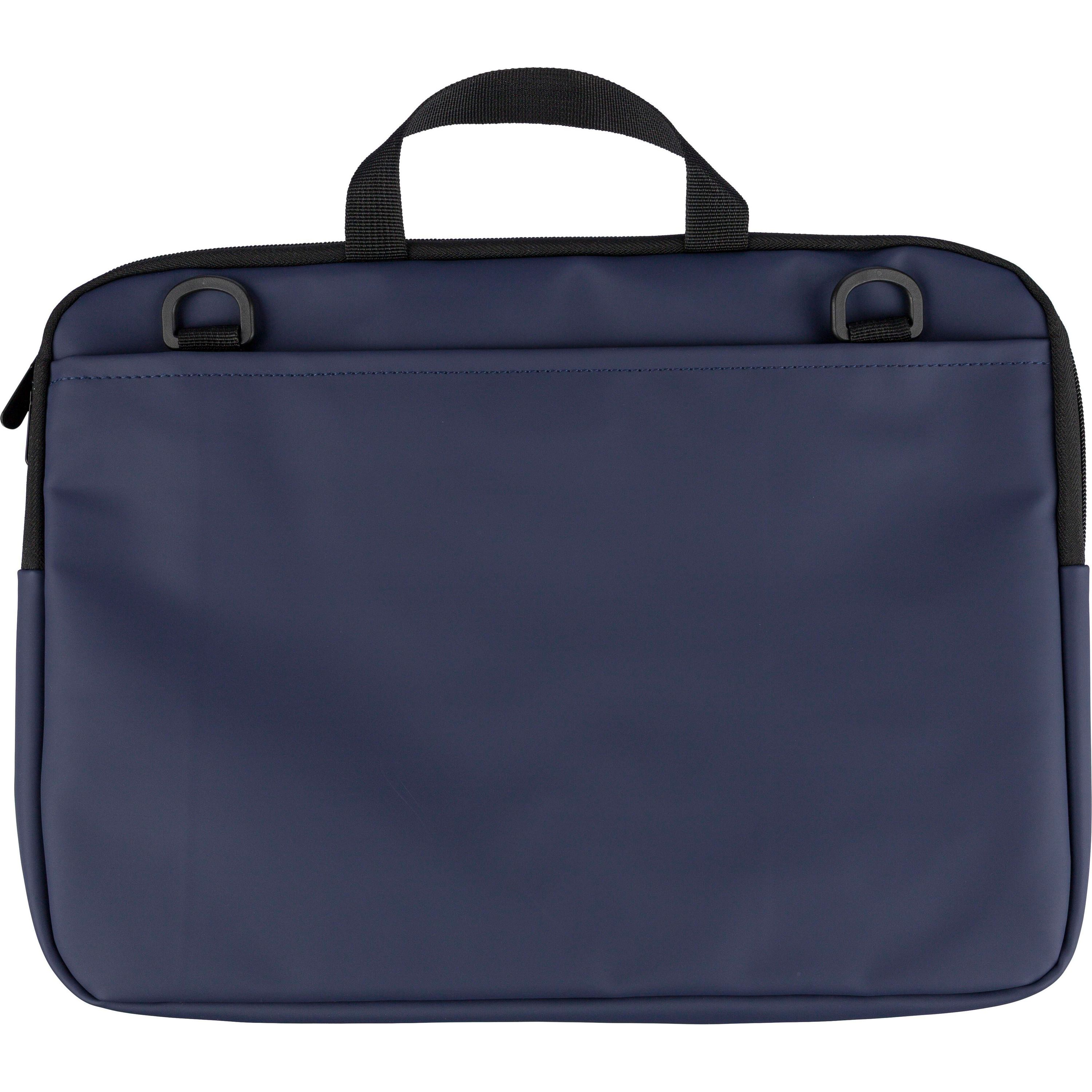 Recycelte PU-Laptoptasche Rafi - schwarz-308