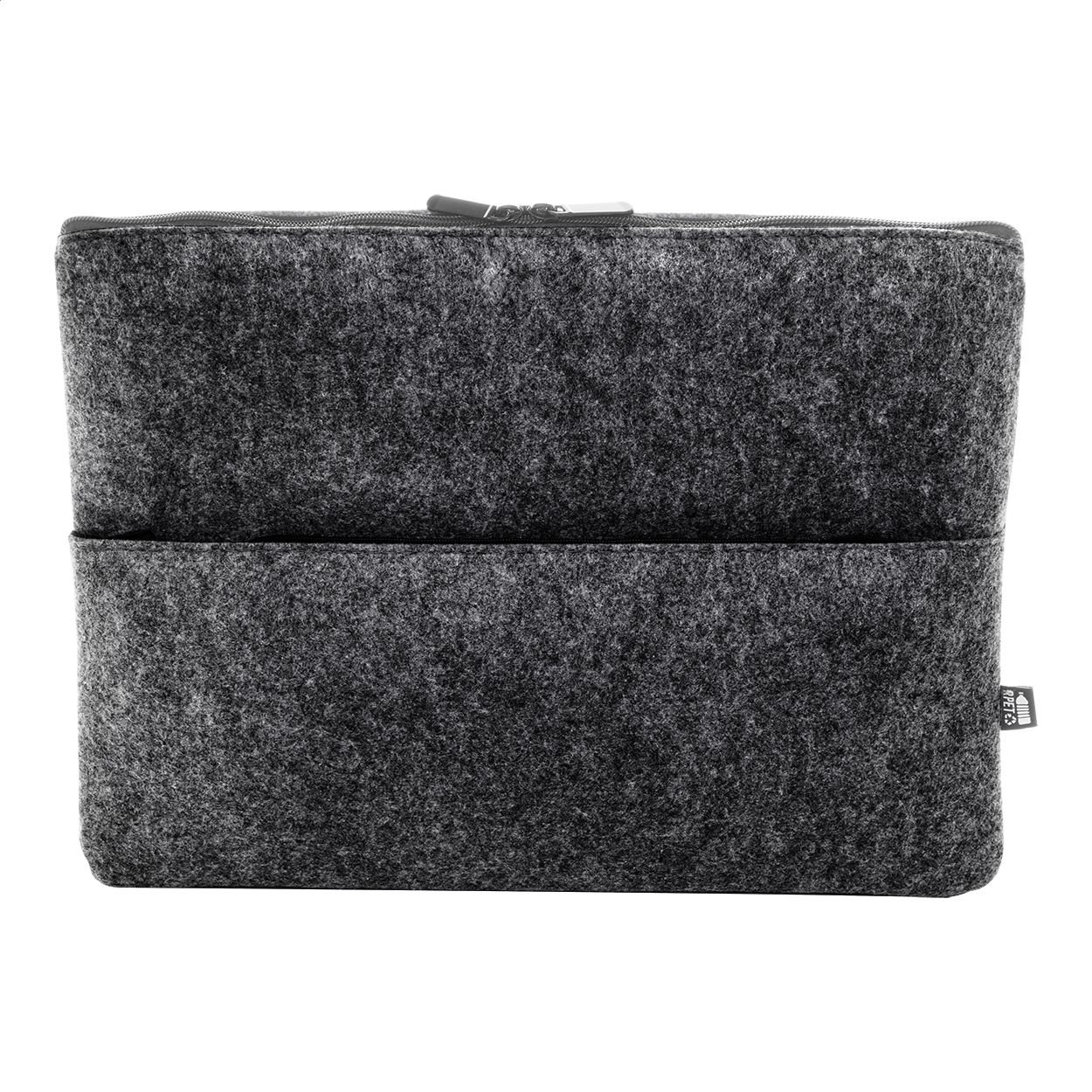 Refelt Comp RPET-Filz-Laptoptasche - dunkelgrau-860