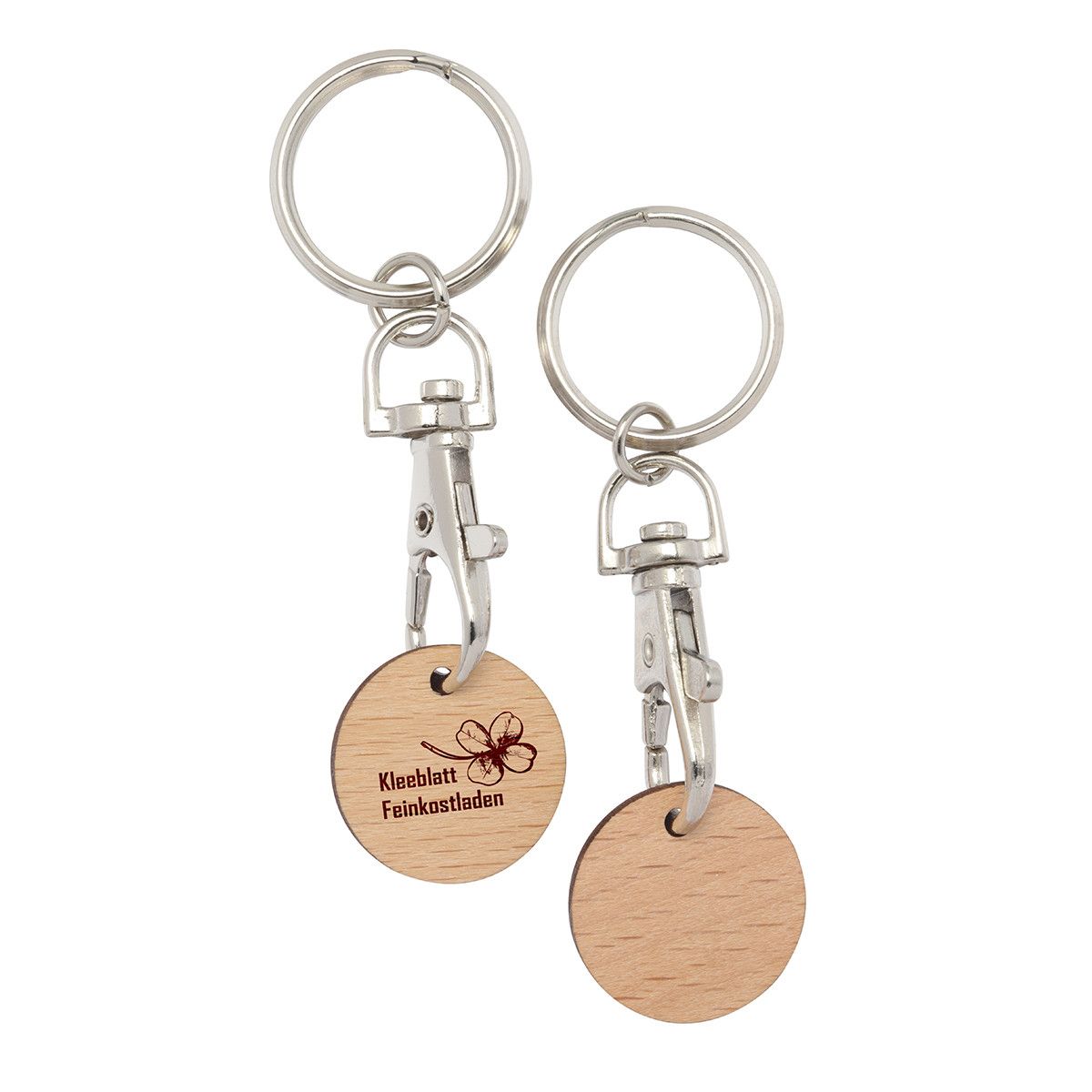 Metall-Karabinerhaken Kappa - silber - beige-182