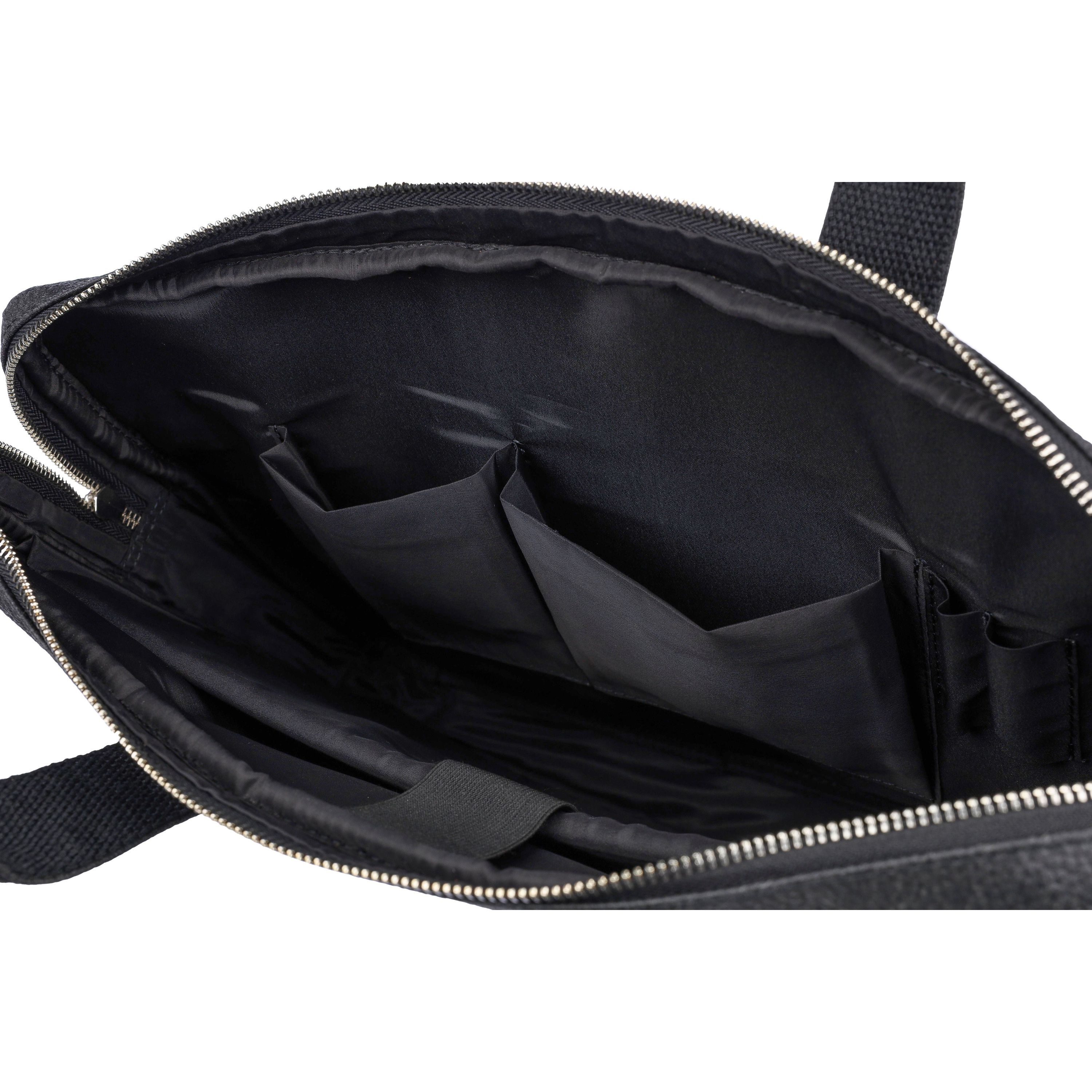 Laptoptasche Lillian aus Tomatenleder - schwarz-555