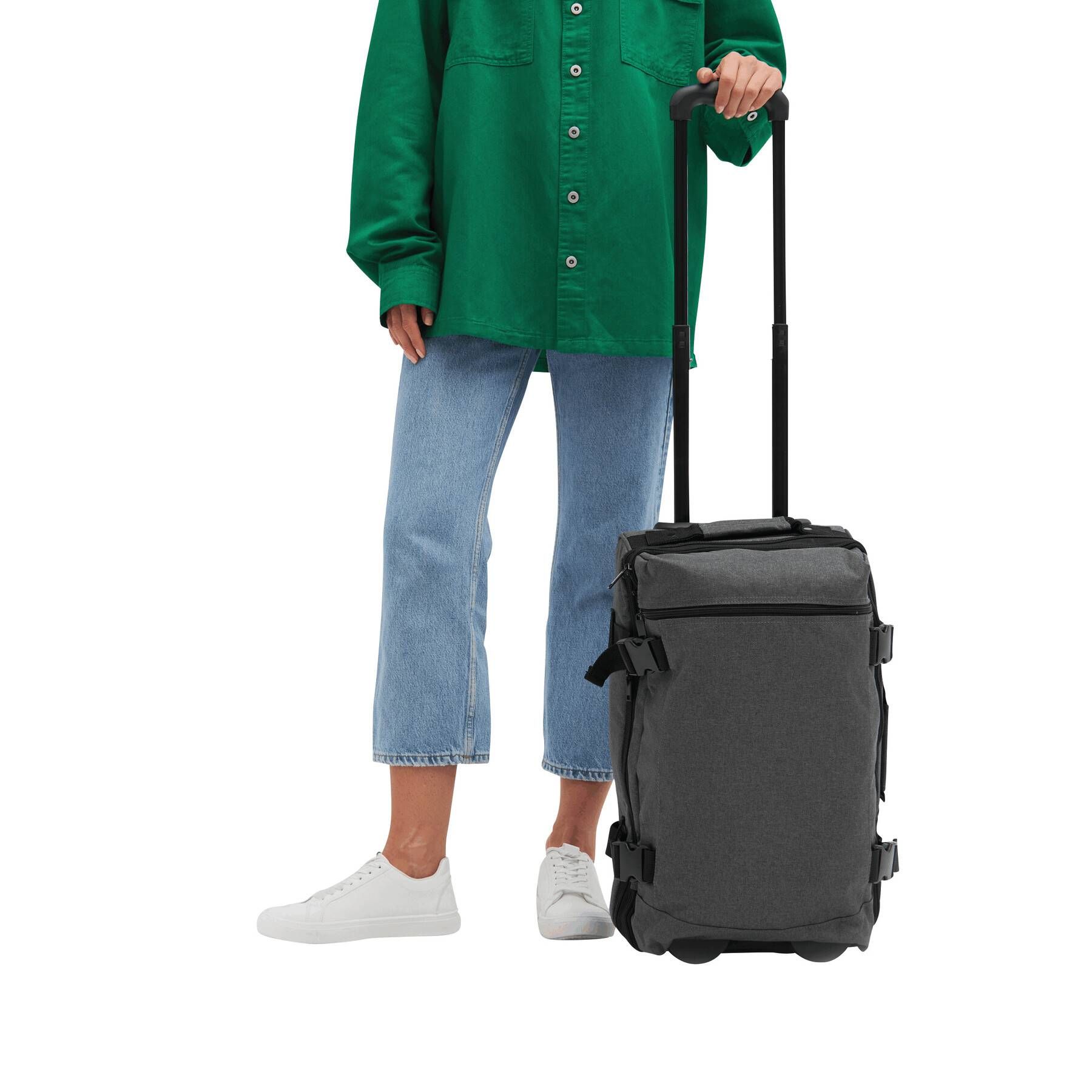 Trolley-Reisetasche VISBY - grau - schwarz-575