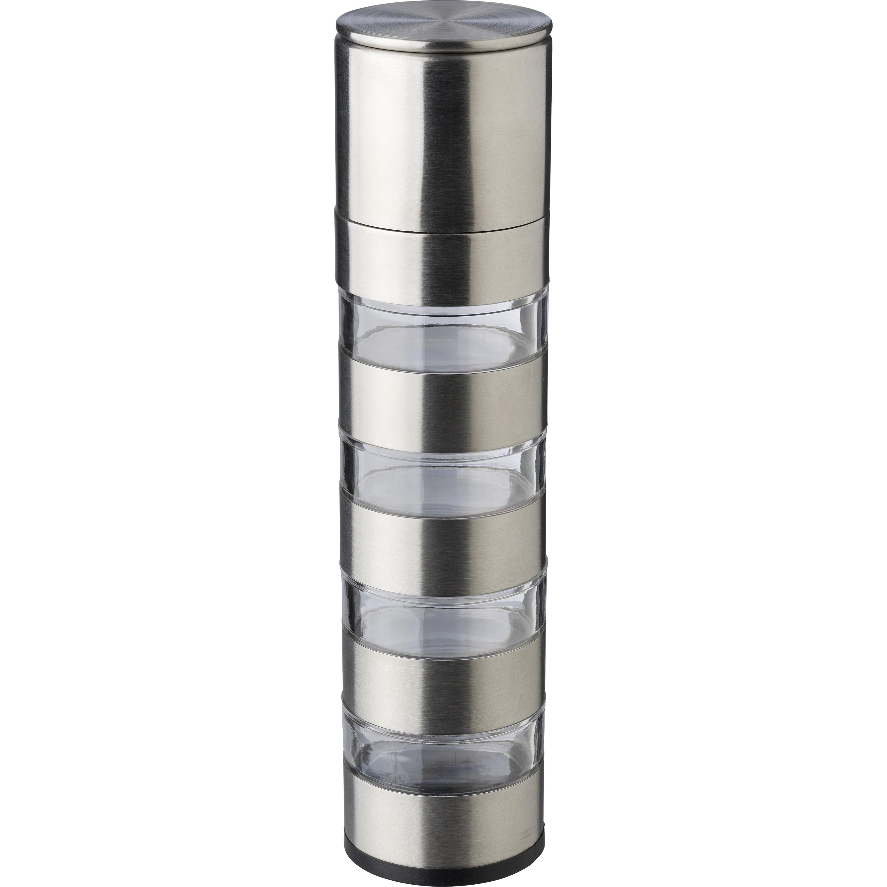 Gewürzmühle Rylan aus rostfreiem Stahl - silber-333