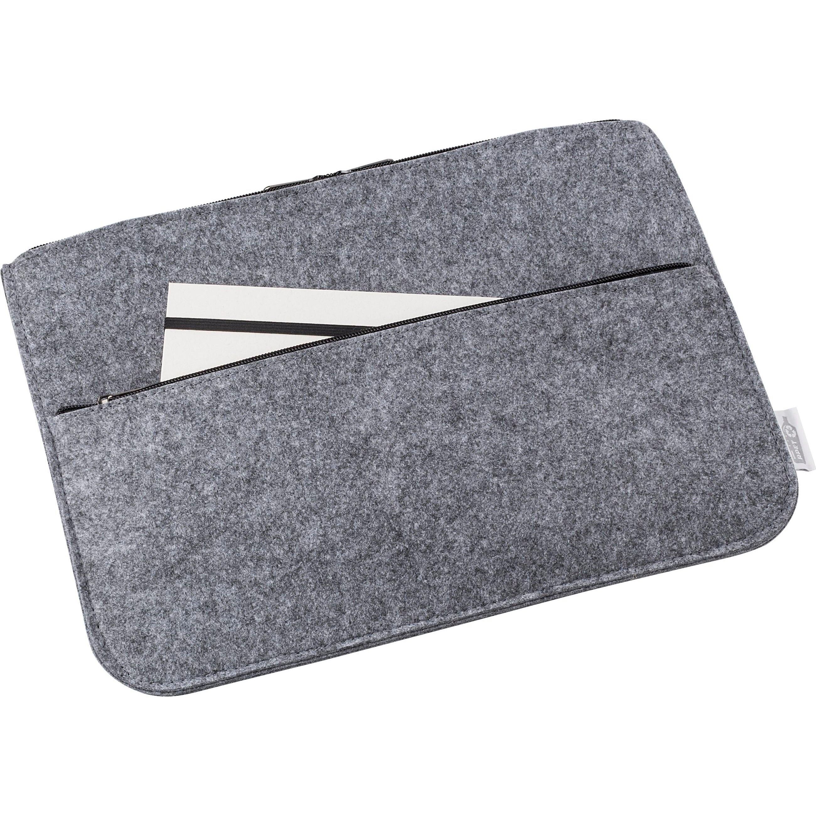 rPET Laptop-Tasche Emilia aus Filz - dunkelgrau-811
