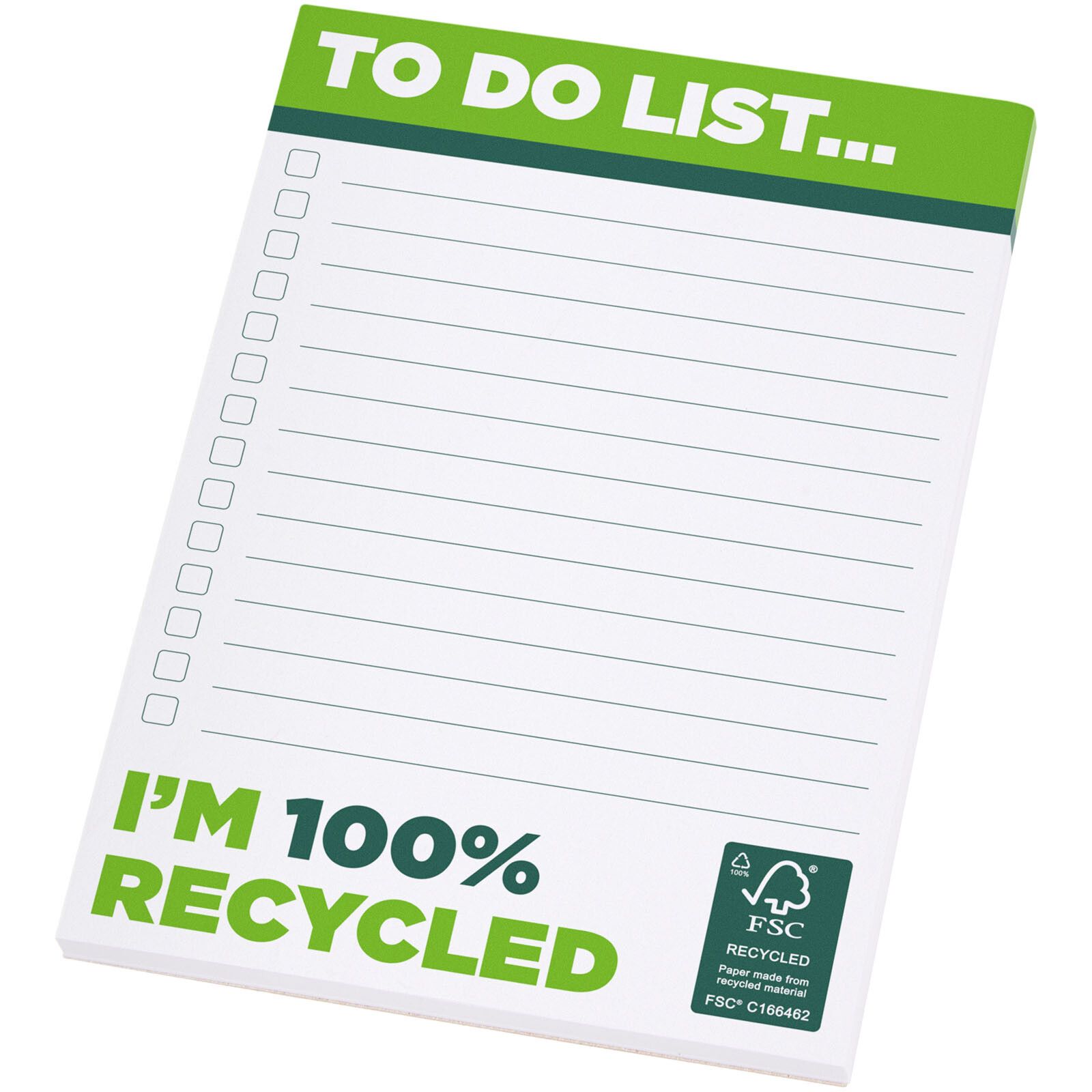 Desk-Mate A6 recycelter Notizblock - weiss-186