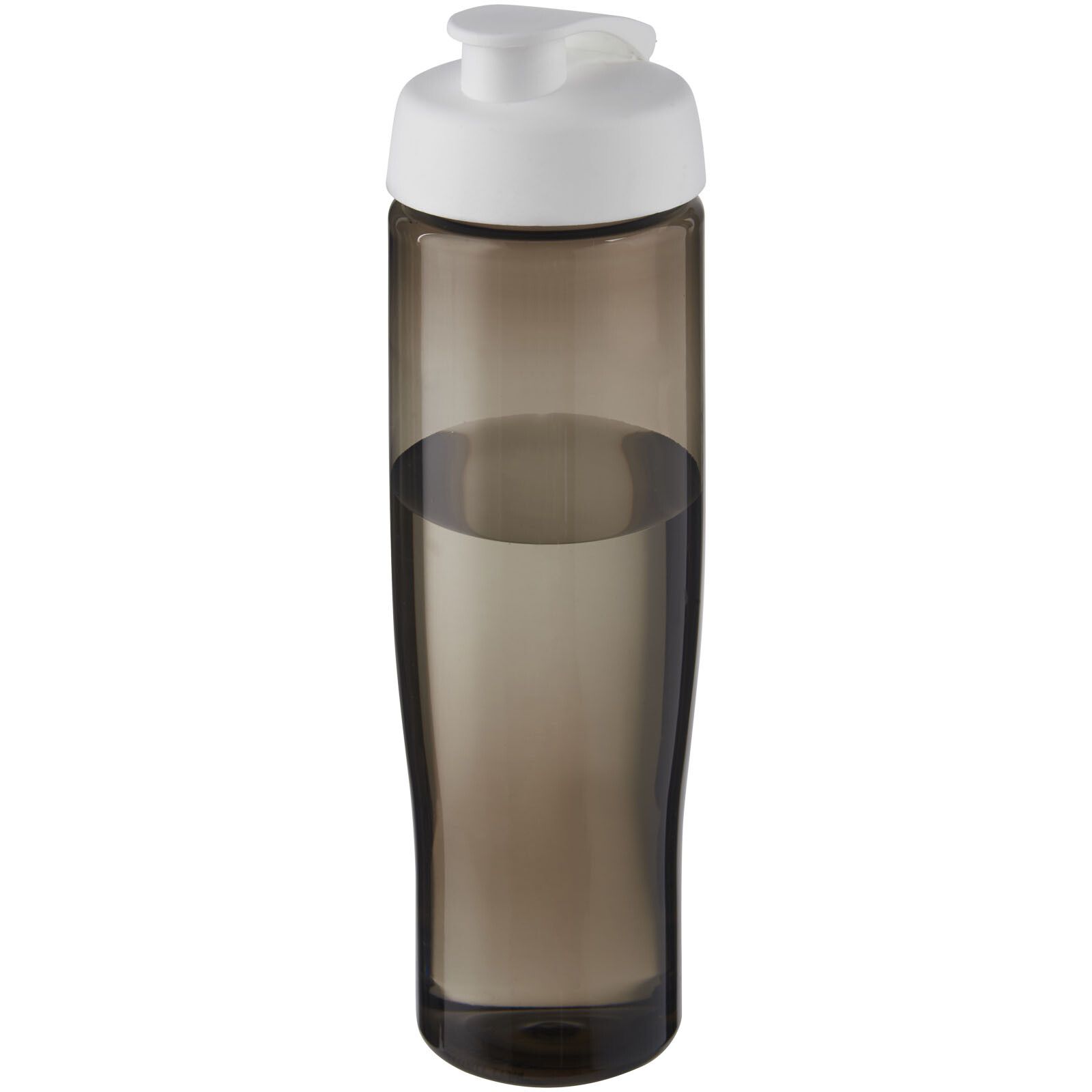 H2O Active Eco Tempo 700 ml Sportflasche mit Klappdeckel - weiss -  kohle-523