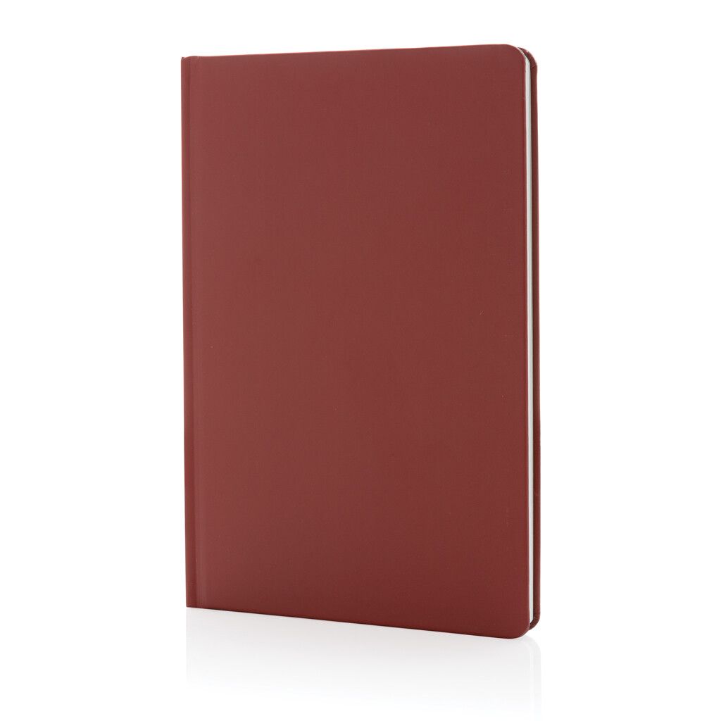 A5 Impact Steinpaper Hardcover Notizbuch - rot-817