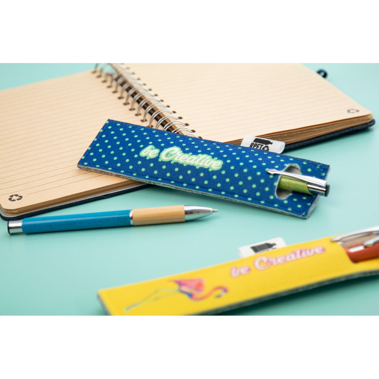 CreaFelt Pen A individuelles Stifteetui - weiß - grau-549