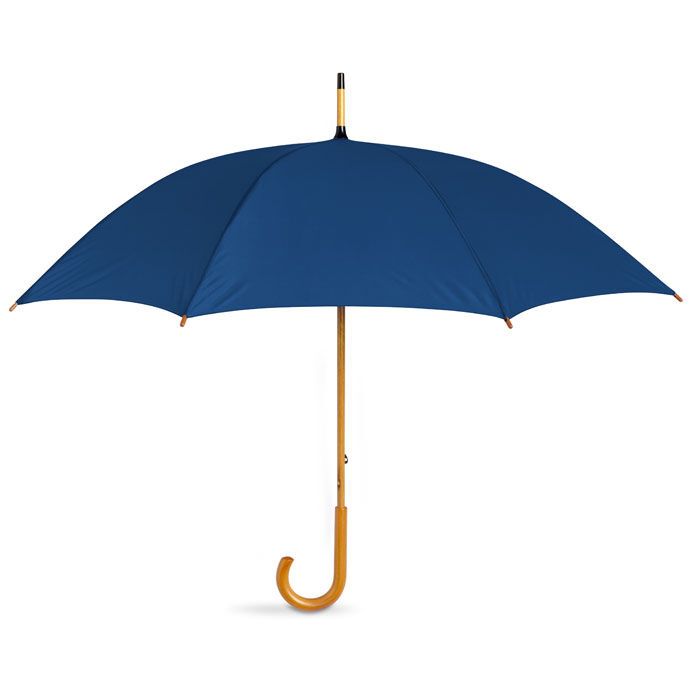 Regenschirm mit Holzgriff CALA - blau-213