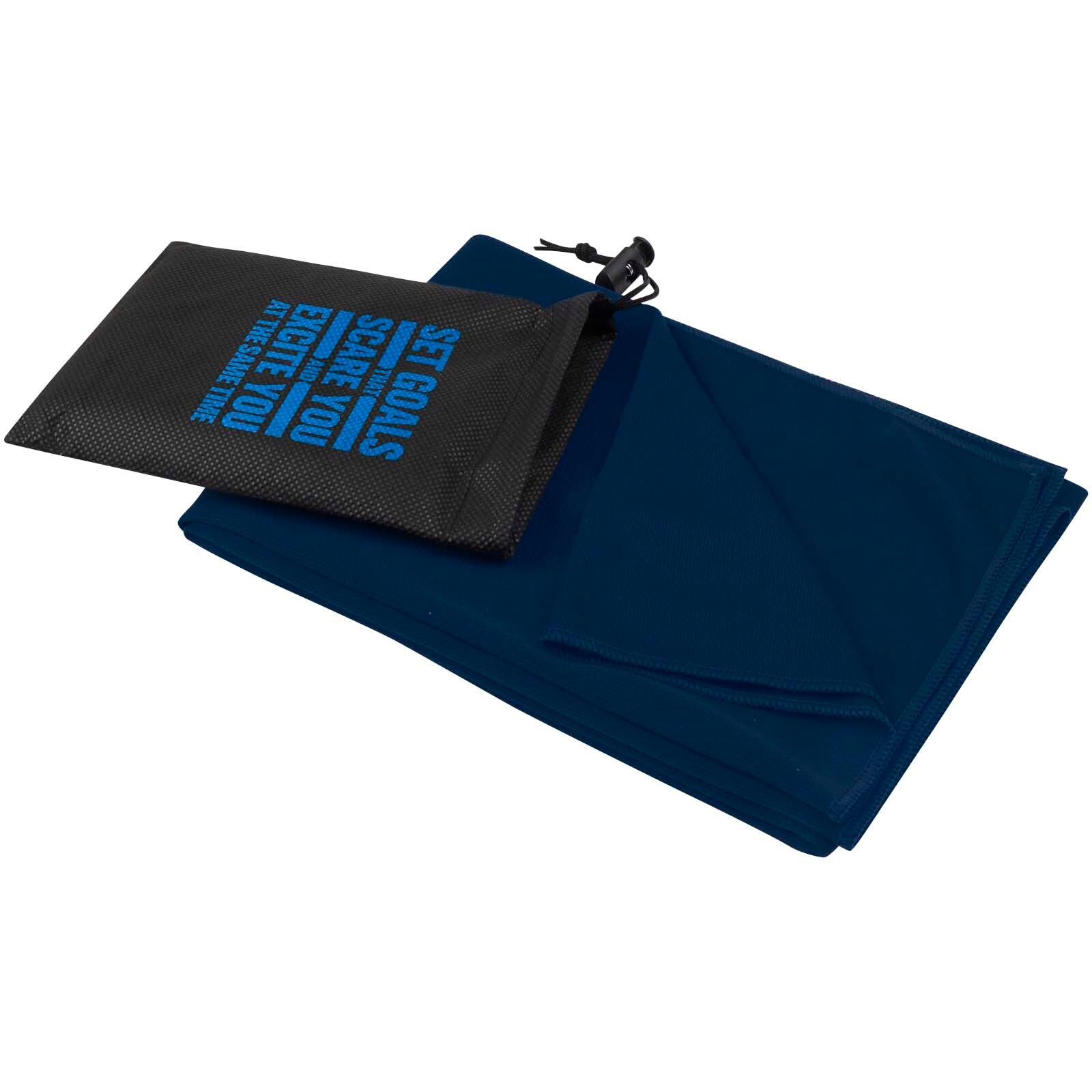 Lucas RPET Sporthandtuch 50 × 100 cm - navy-739