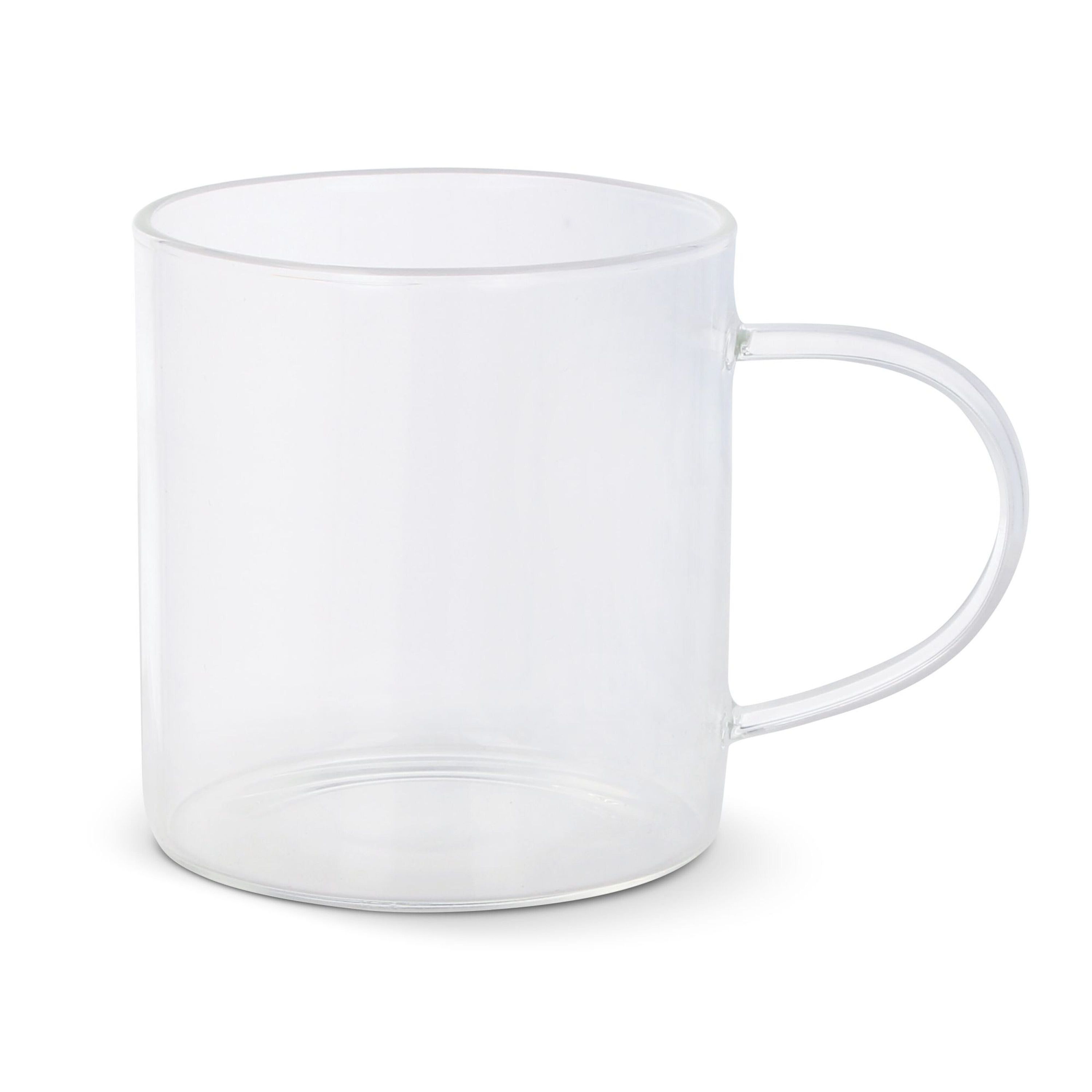 Kaffeeglas mit Griff Vardez 300 ml - transparent-864