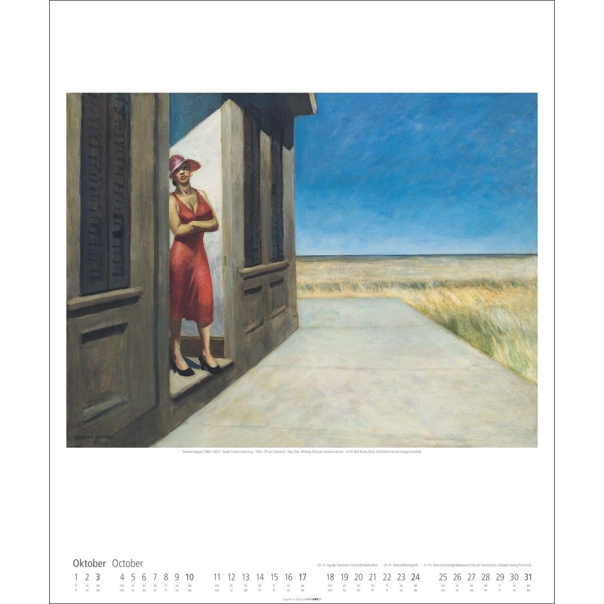 Edward Hopper - Kunst & Kultur Kalender-275