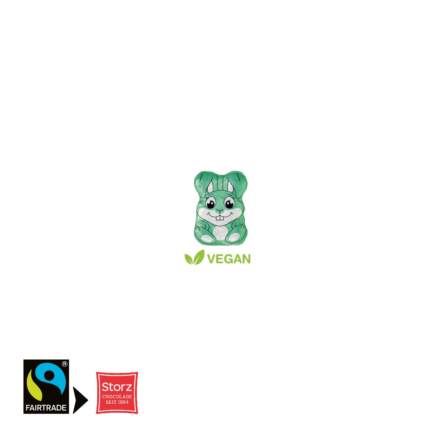 Werbe-Klappkarte Osterhase Vegan-937