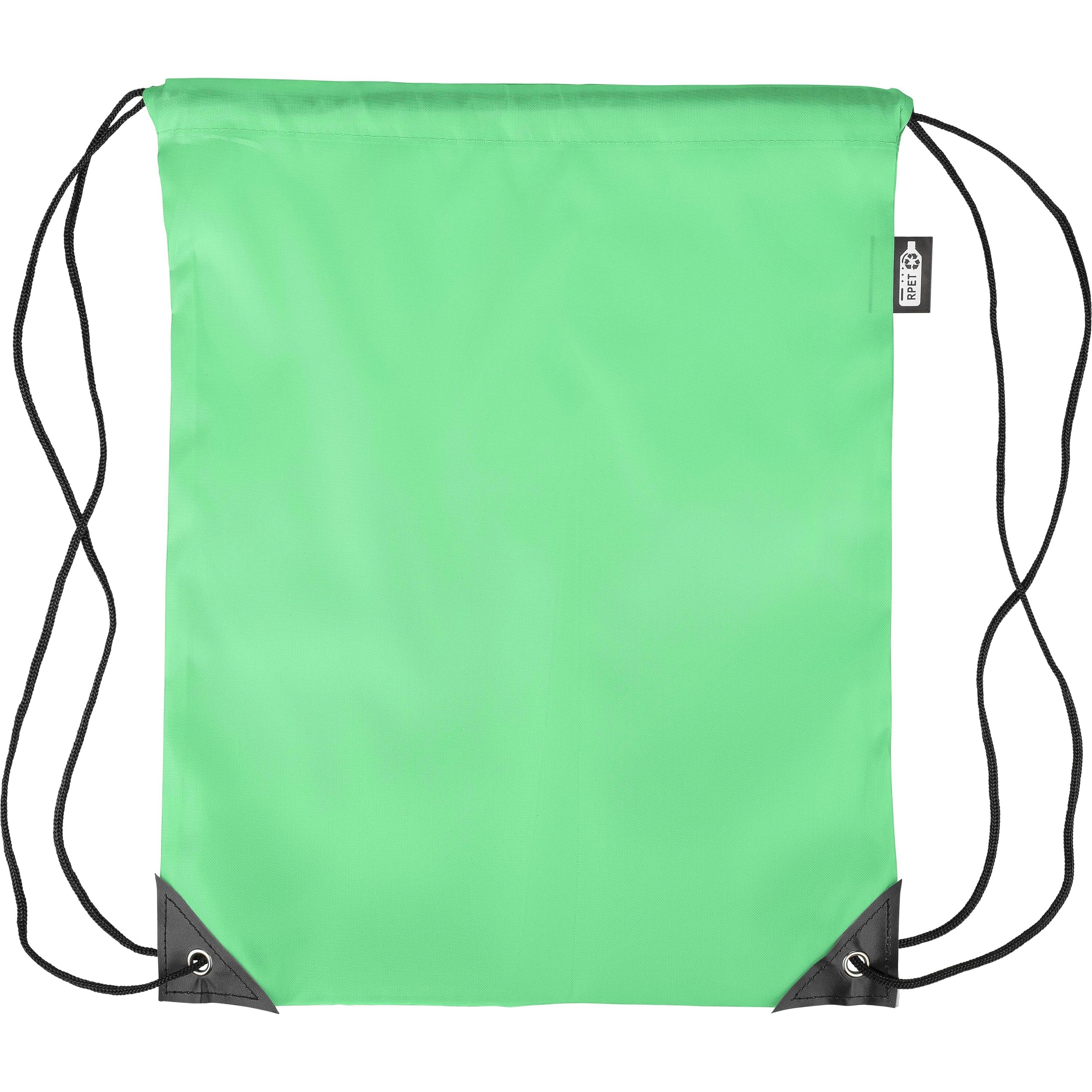 rPET 210D Polyester Rucksack mit Kordelzug Calix - hellgrün-469