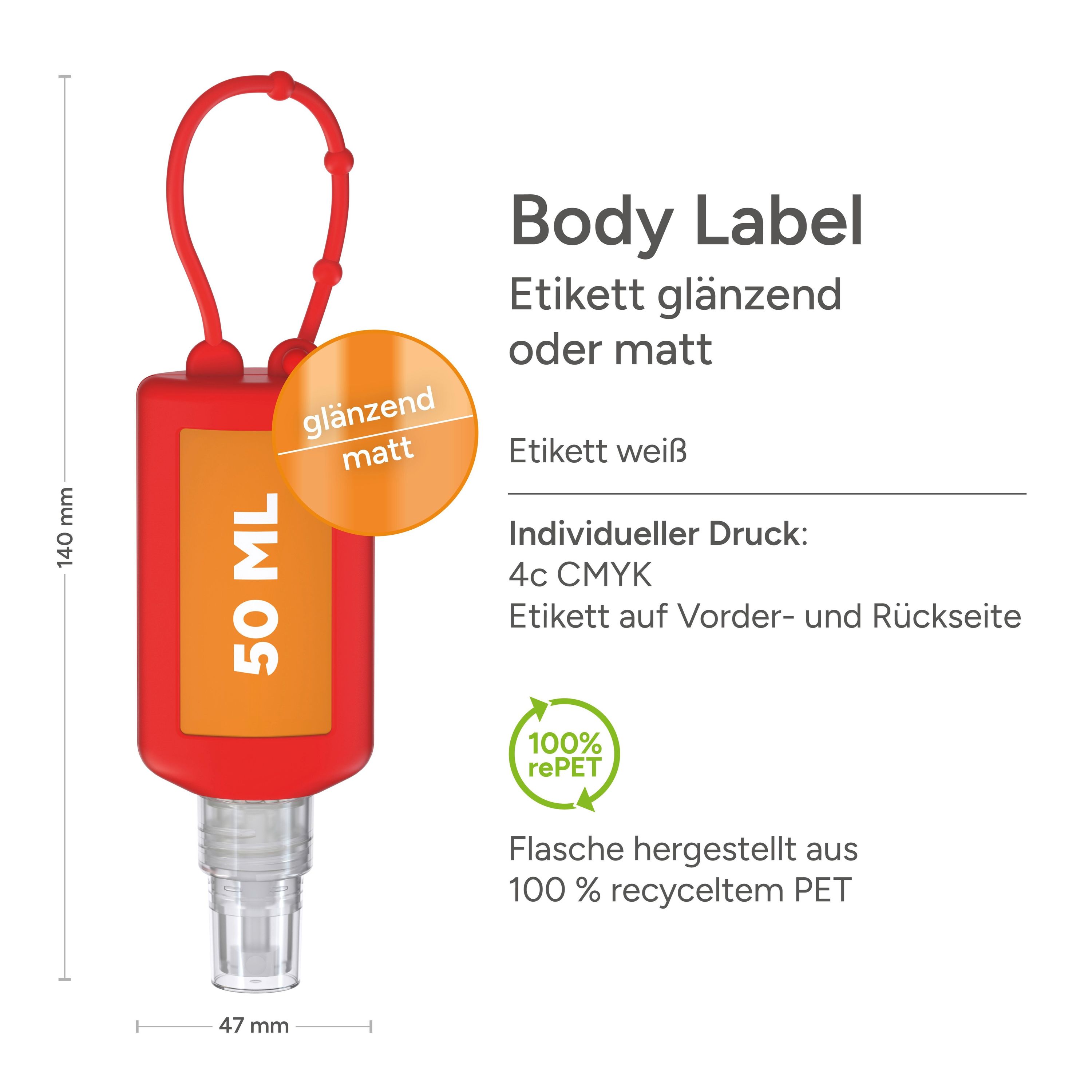 50 ml Bumper Hände-Desinfektionsspray (DIN EN 1500) Body Label-868