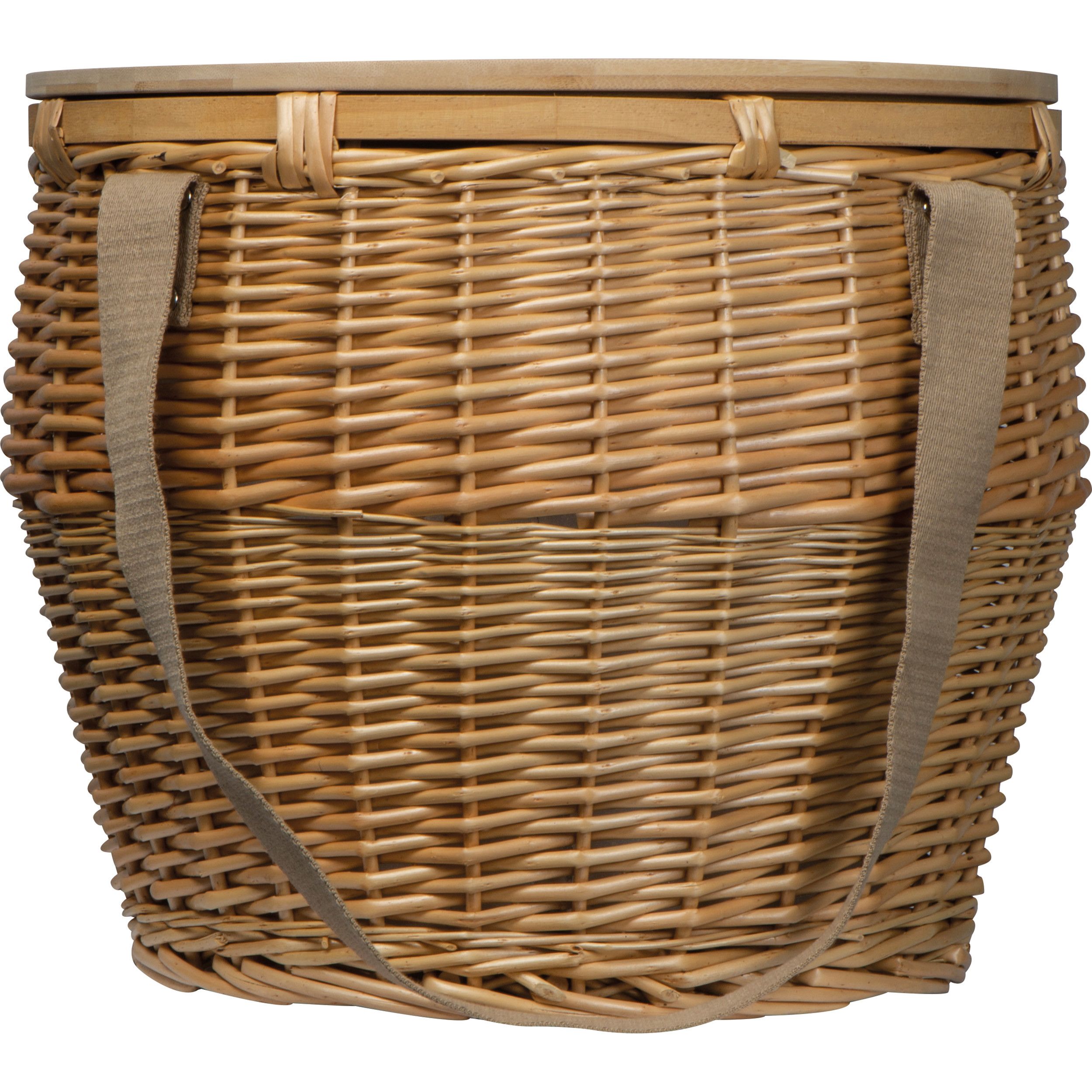Mark Twain Picknickkorb aus Rattan - beige-777